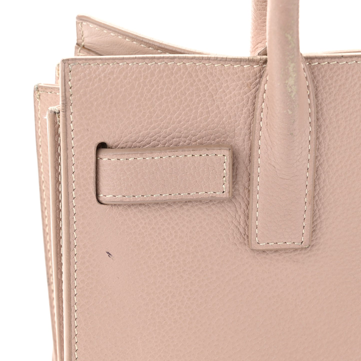 Grained Calfskin Nano Sac de Jour Antique Rose