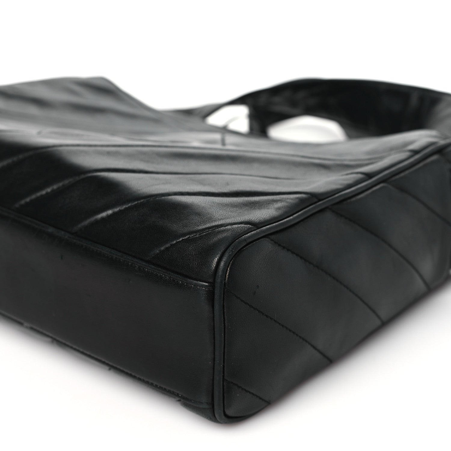 Chanel Lambskin Quilted CC Tassel Camera Case Black 11 of 12