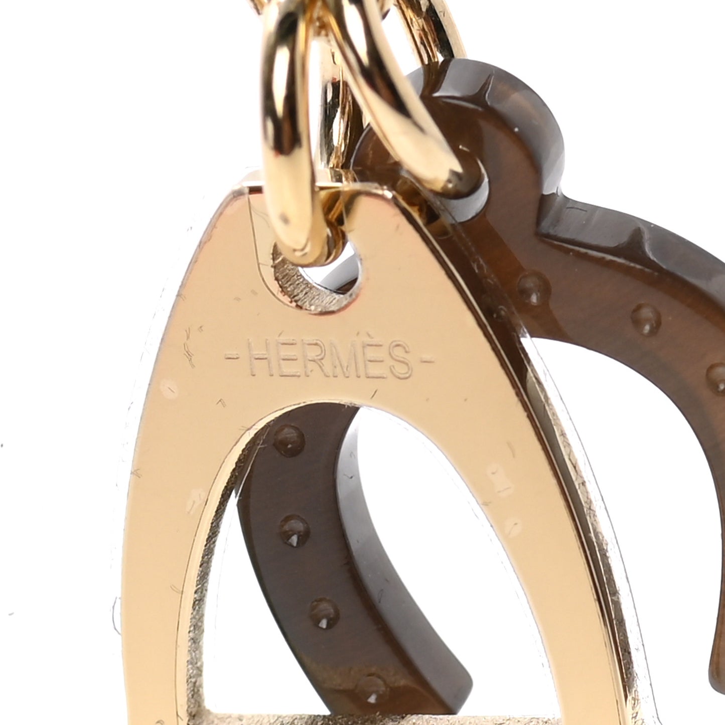 Permabrass Buffalo Horn Amulette Equestre PM Pendant Necklace Gold