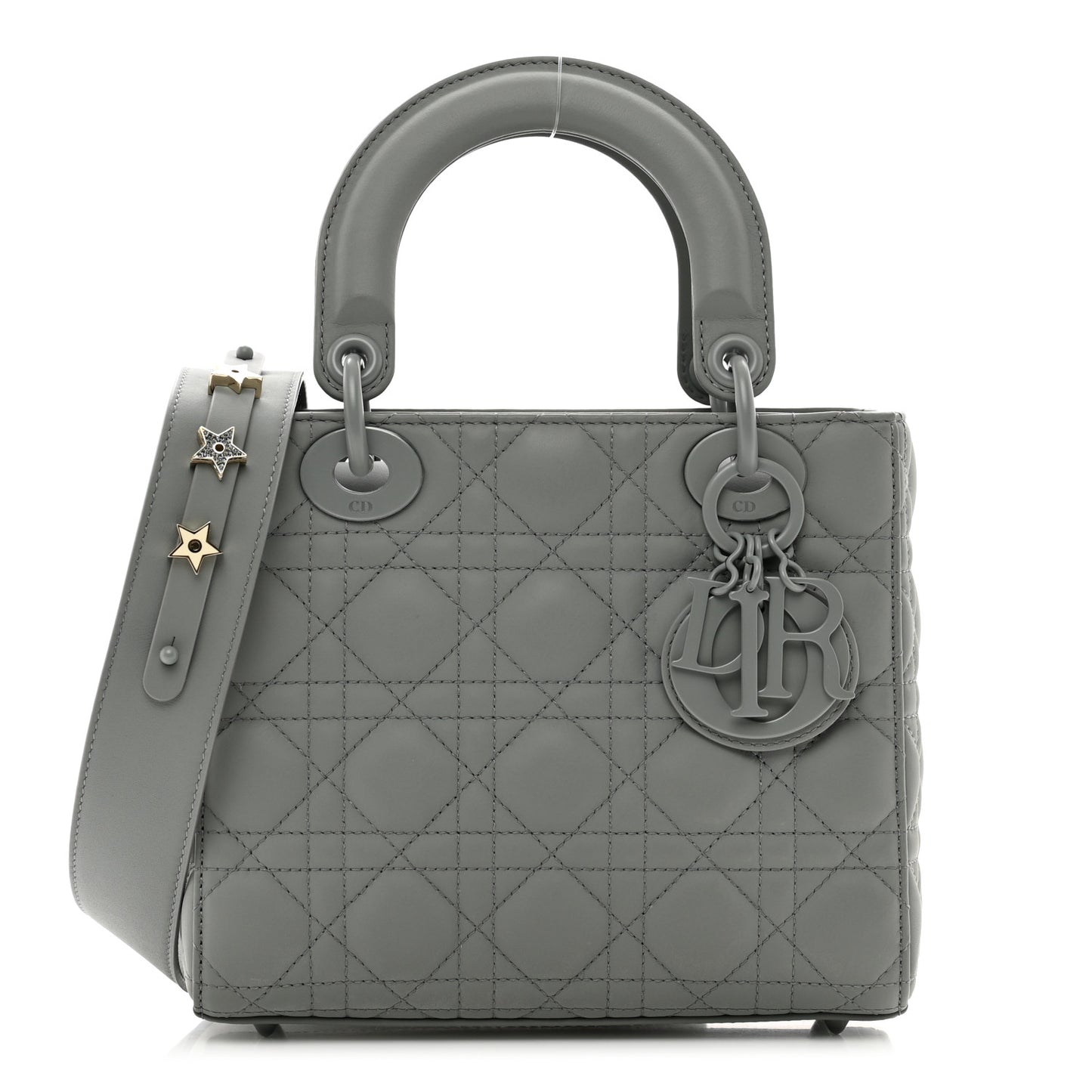 Ultra Matte Calfskin Cannage Small My ABCDior Lady Dior Gray