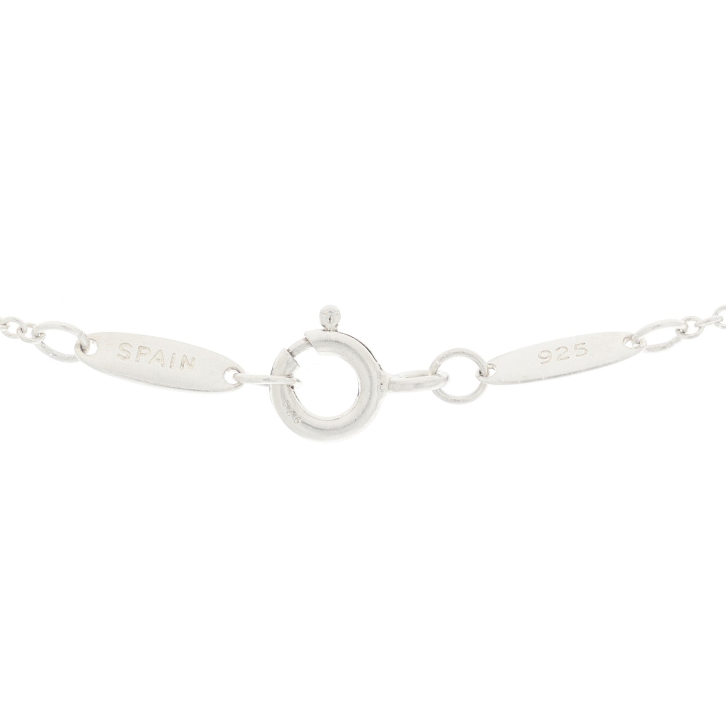 Sterling Silver 16mm Elsa Peretti Open Heart Pendant Necklace