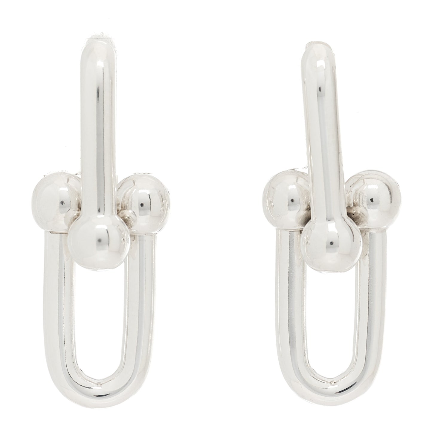 Sterling Silver Extra Large HardWear Link Earrings