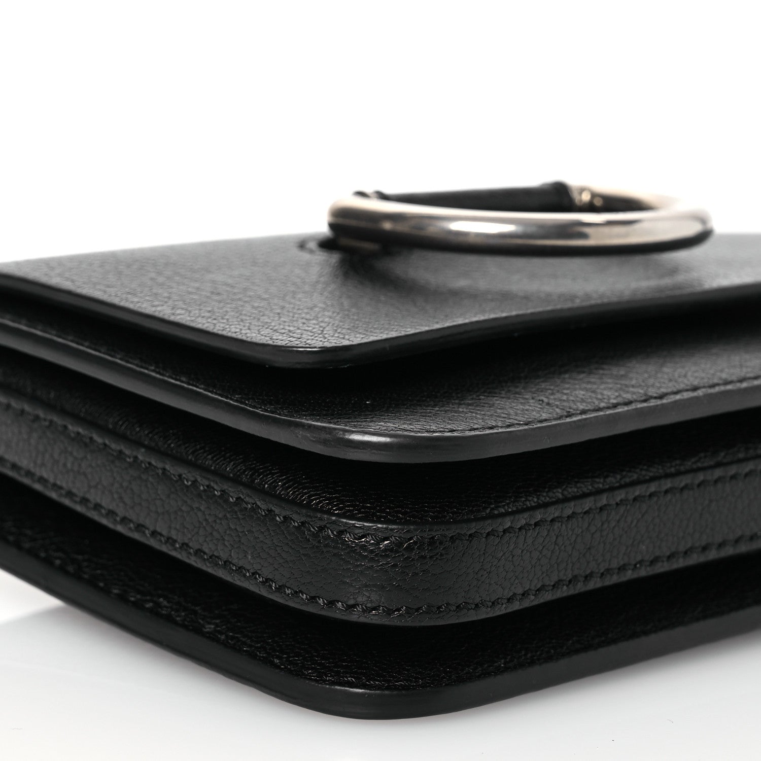 Burberry Goatskin Mini D-Ring Bag Black 8 of 11