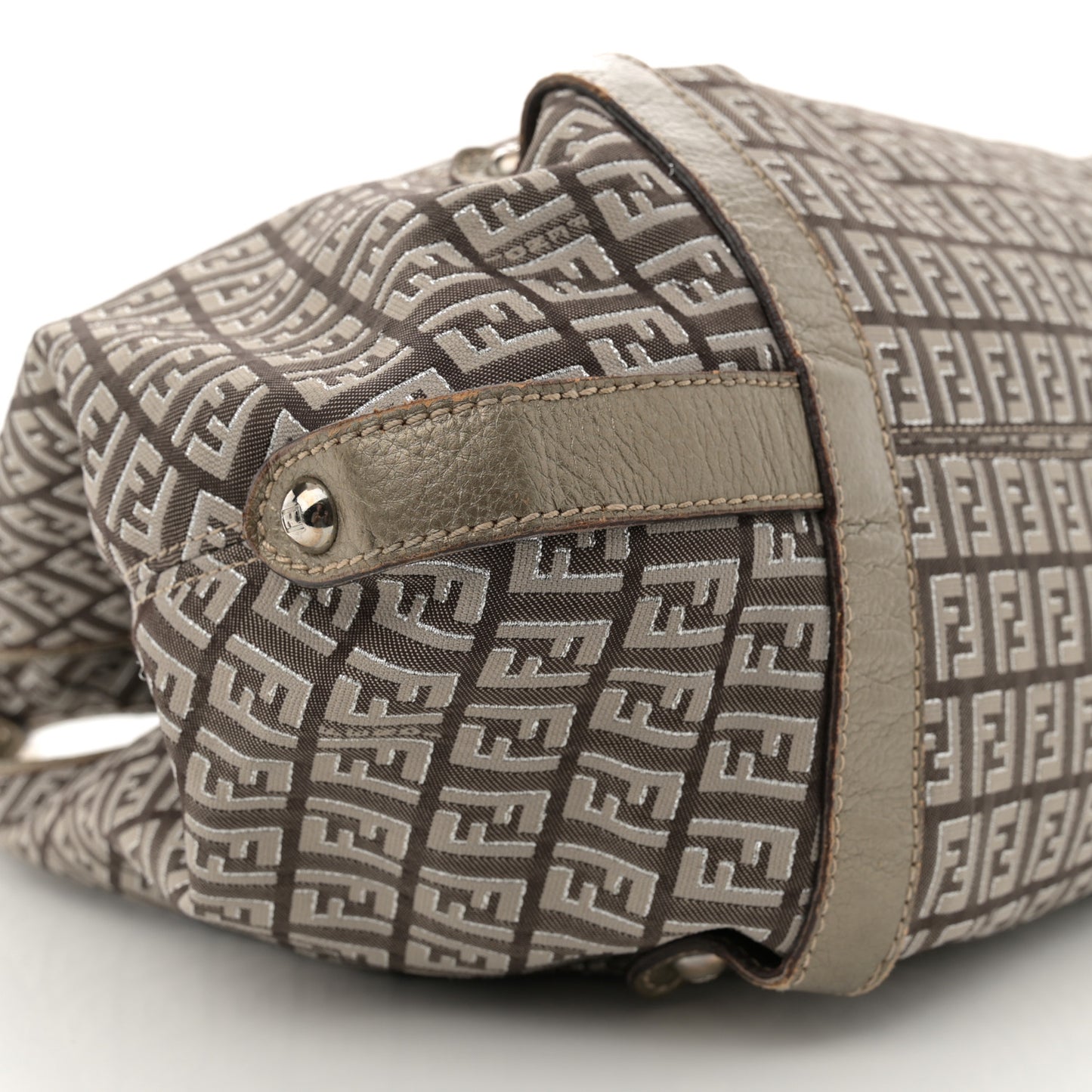 Zucchino Vachetta Shoulder Bag Caffe Argilla Canna di Fucile