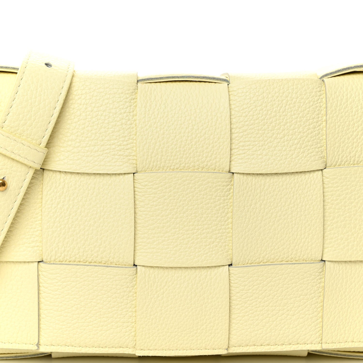 Bottega Veneta Grained Calfskin Maxi Intrecciato Cassette Crossbody Bag Ice Cream 7 of 10