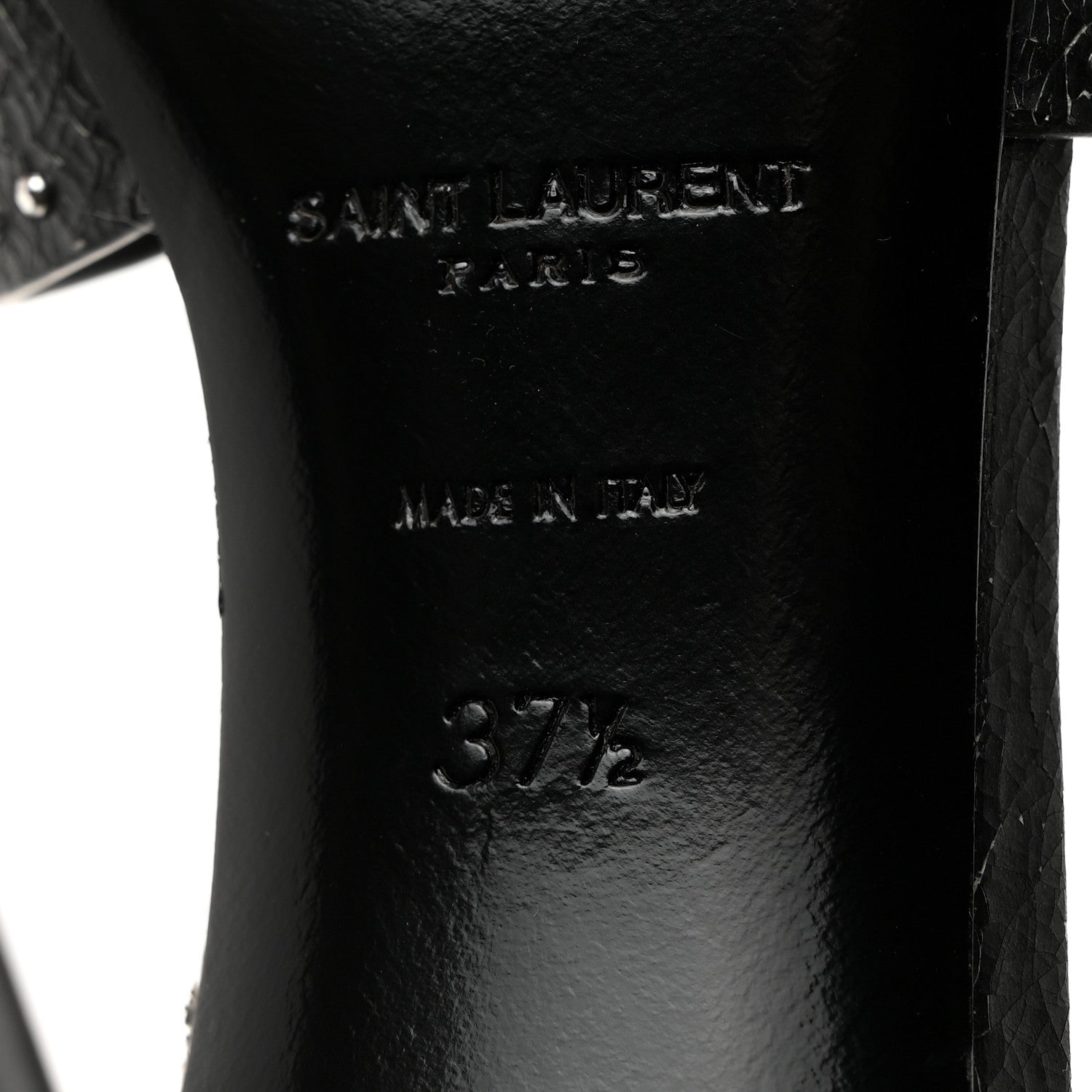 Saint Laurent Tribute Slide 85 Mules 37.5 Black 8 of 11