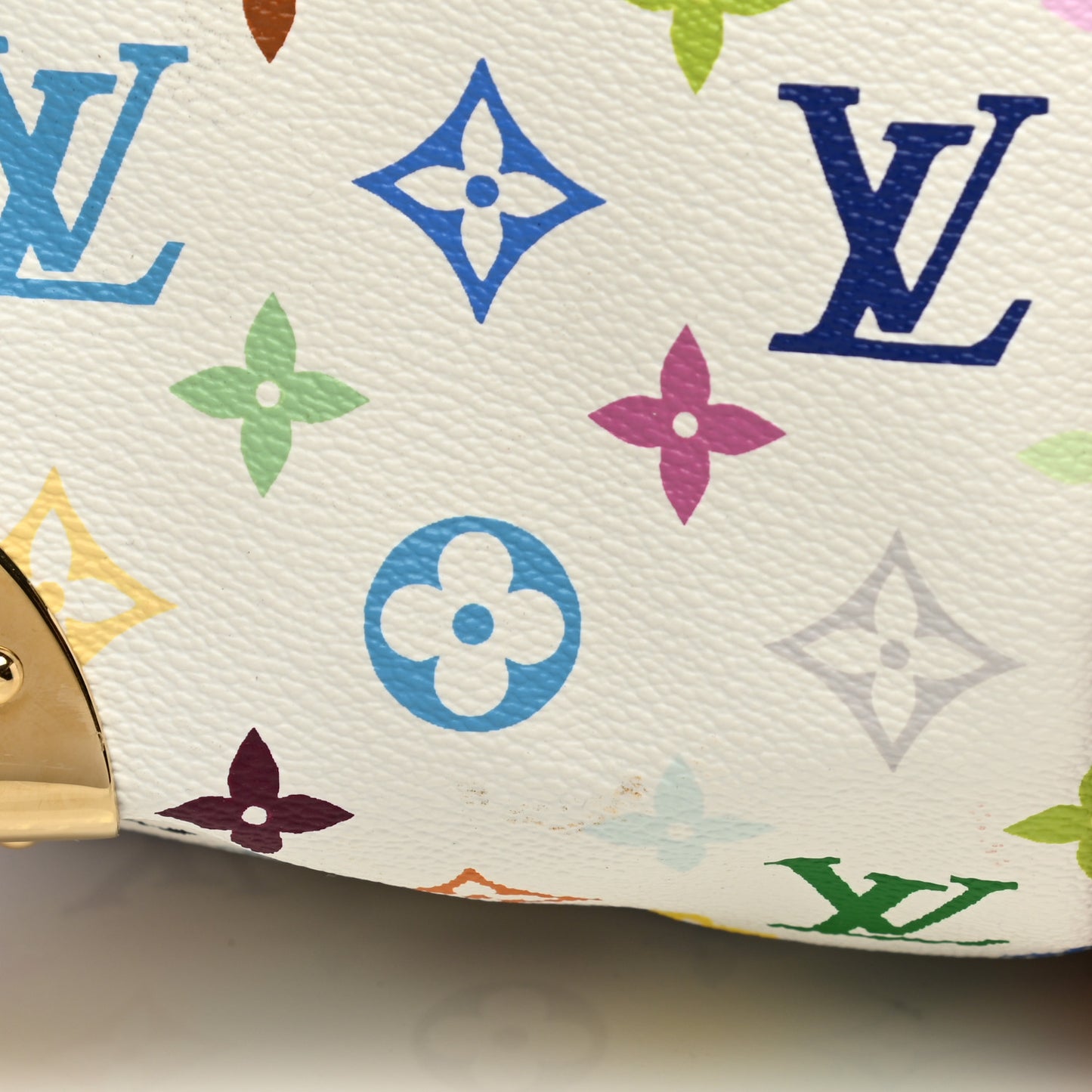 Monogram Multicolor Keepall 45 White