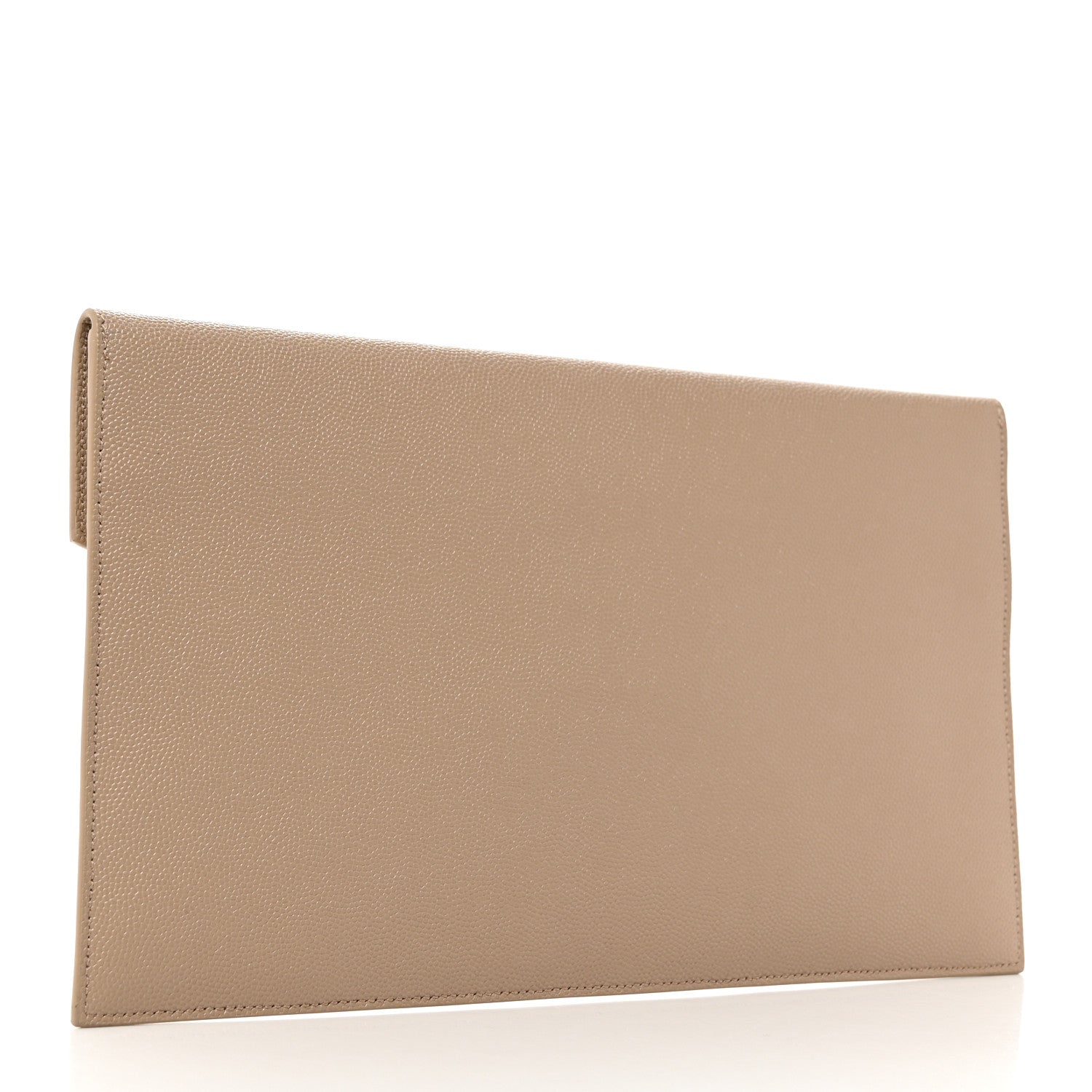 Saint Laurent Grain De Poudre Uptown Pouch Dark Beige 4 of 8