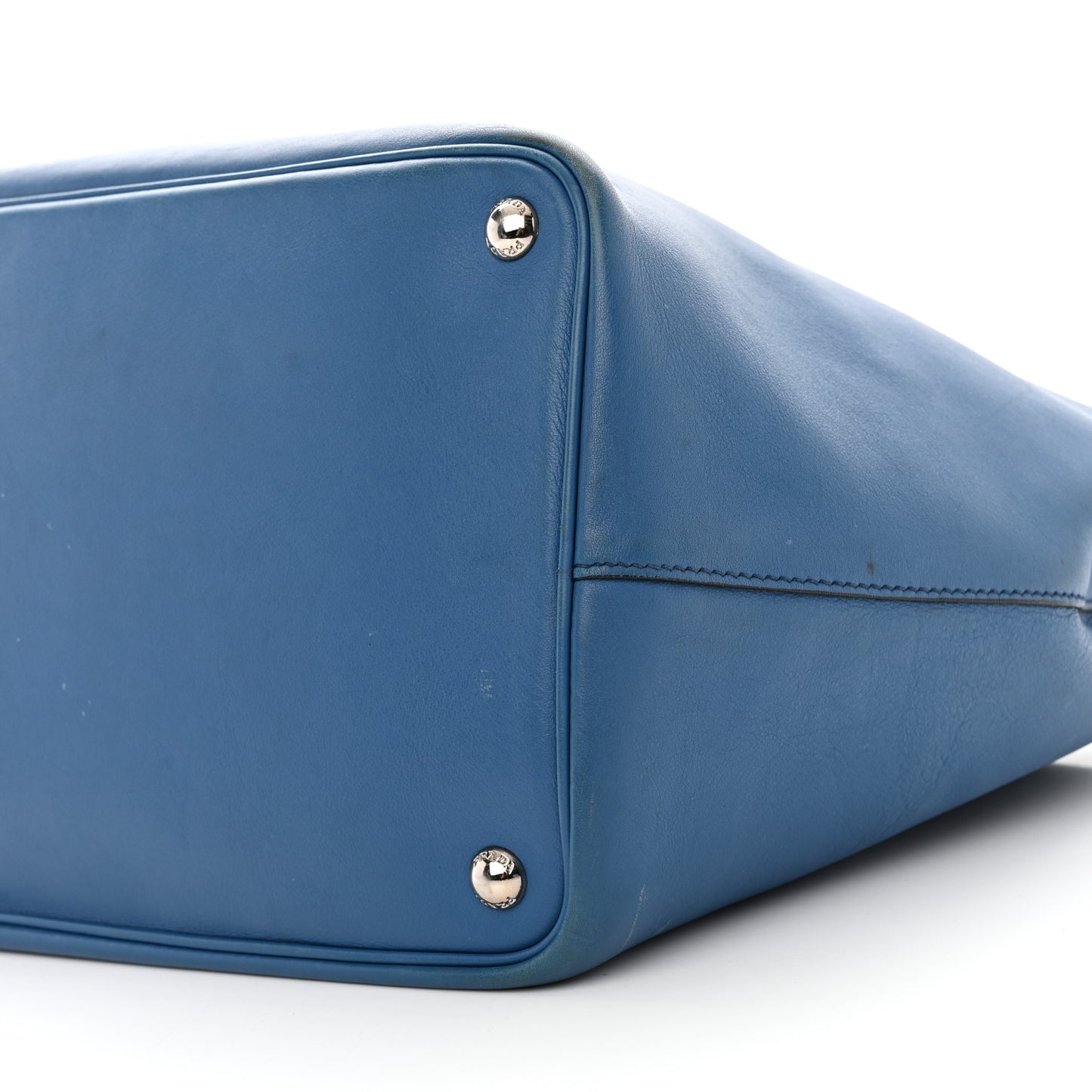 City Calf Buckle Tote Cobalto