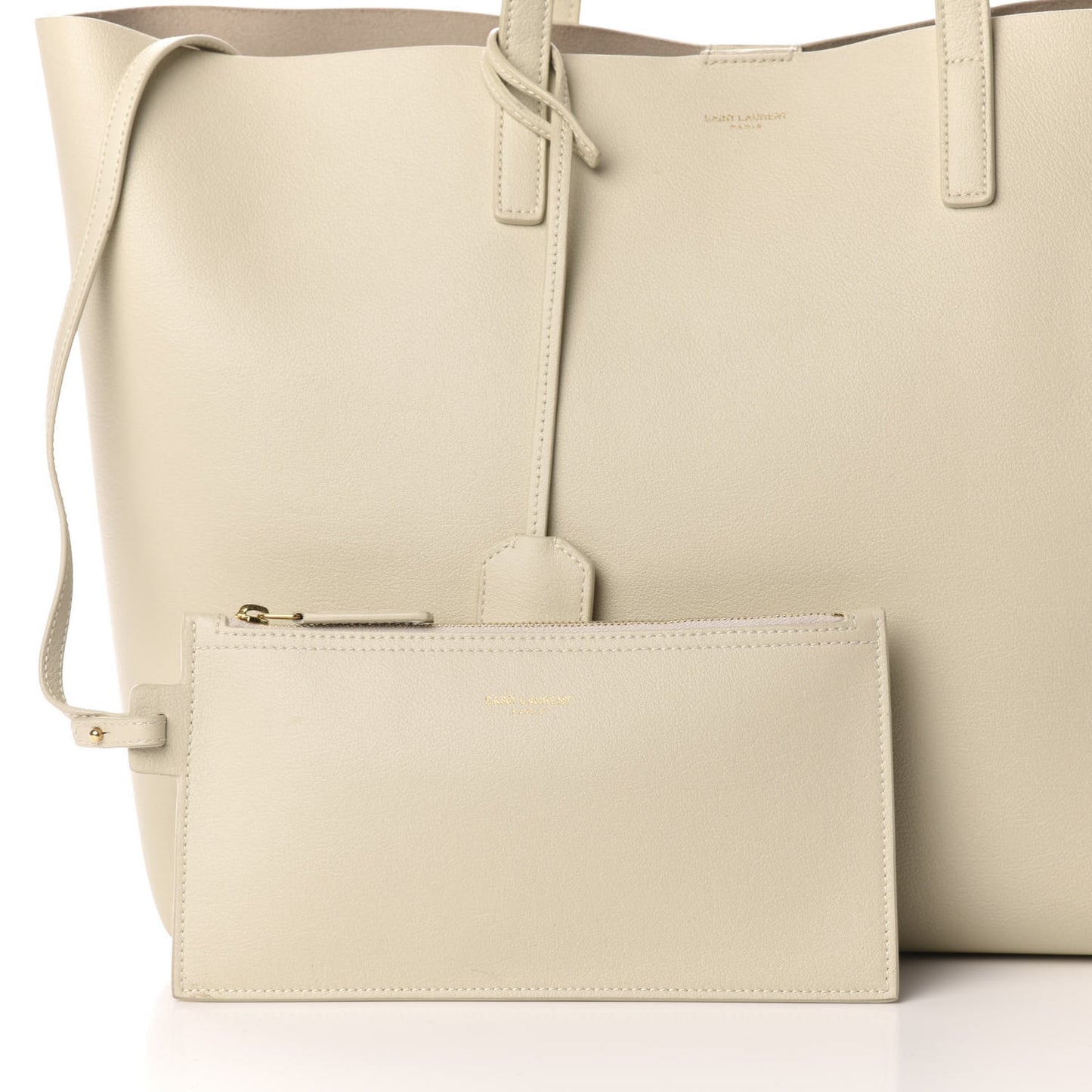 Calfskin Large Shopping Tote Porcellana