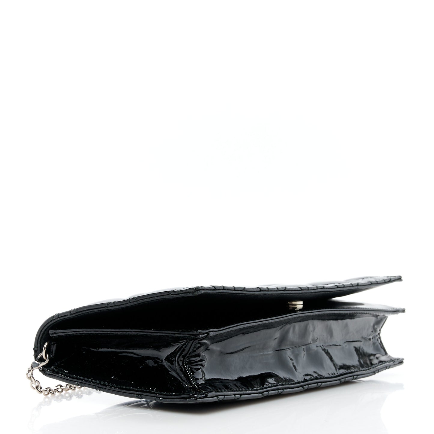 Patent Cannage Lady Dior Convertible Clutch Black