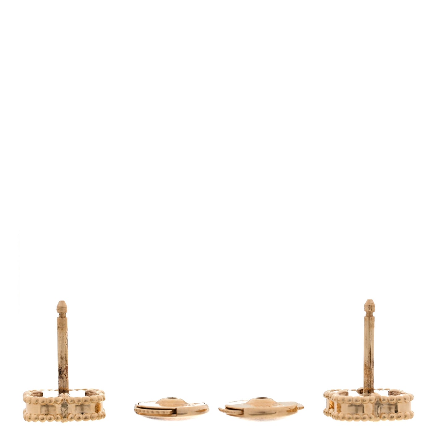 18K Yellow Gold Black Onyx Sweet Alhambra Earrings