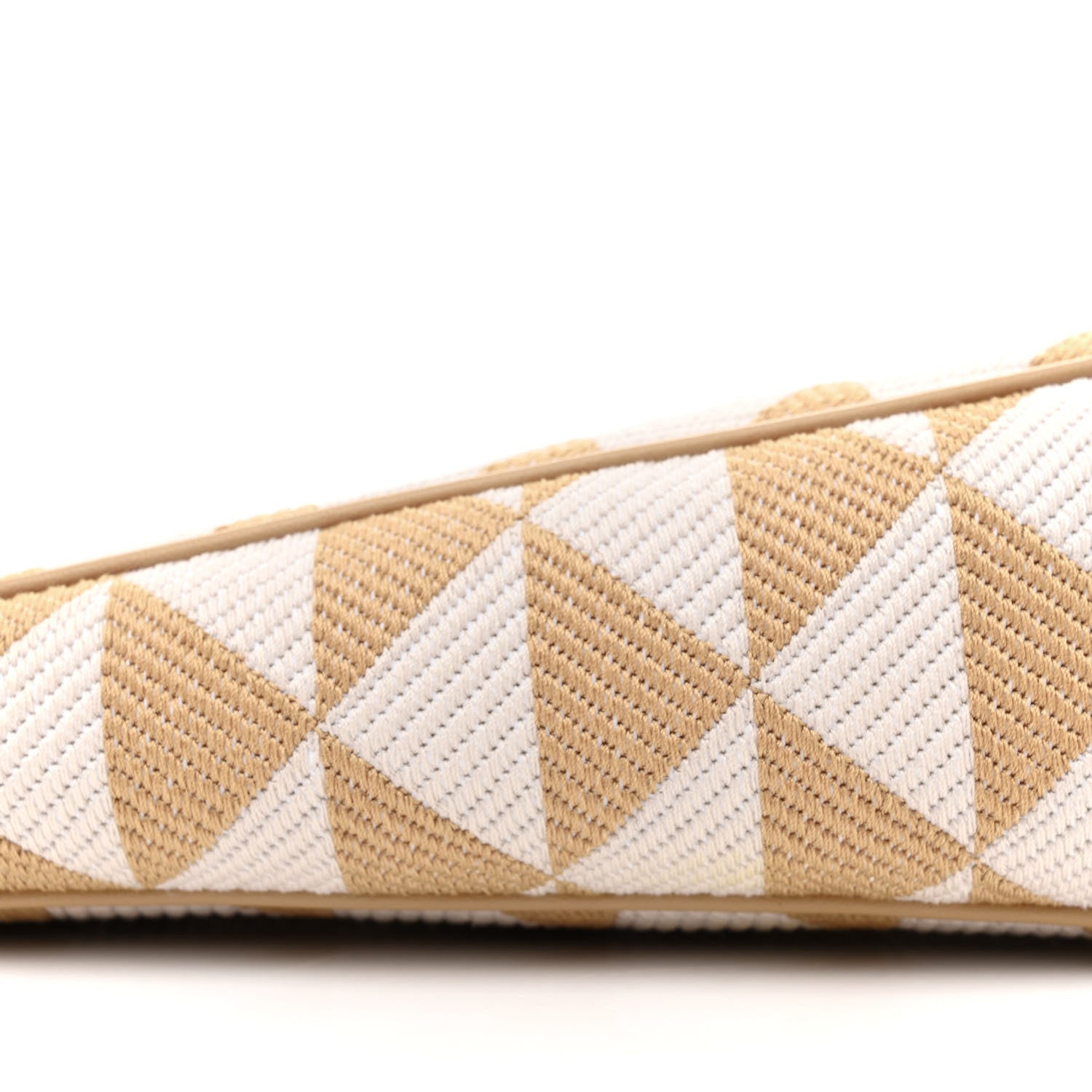 Prada Jacquard Triangolo Symbole Embroidered Mini Triangle Bag Corda Talco 8 of 10