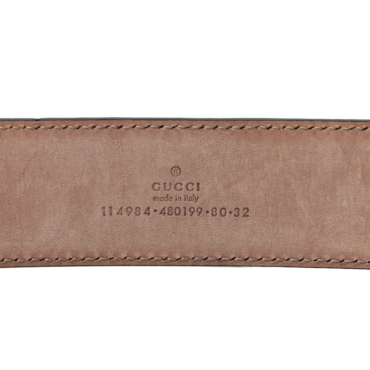 Guccissima Interlocking G Belt 80 32 Deep Cobalt