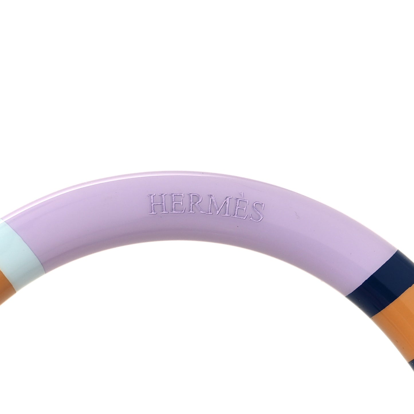 Lacquered Wood H Equipe PM Bangle Bracelet T1