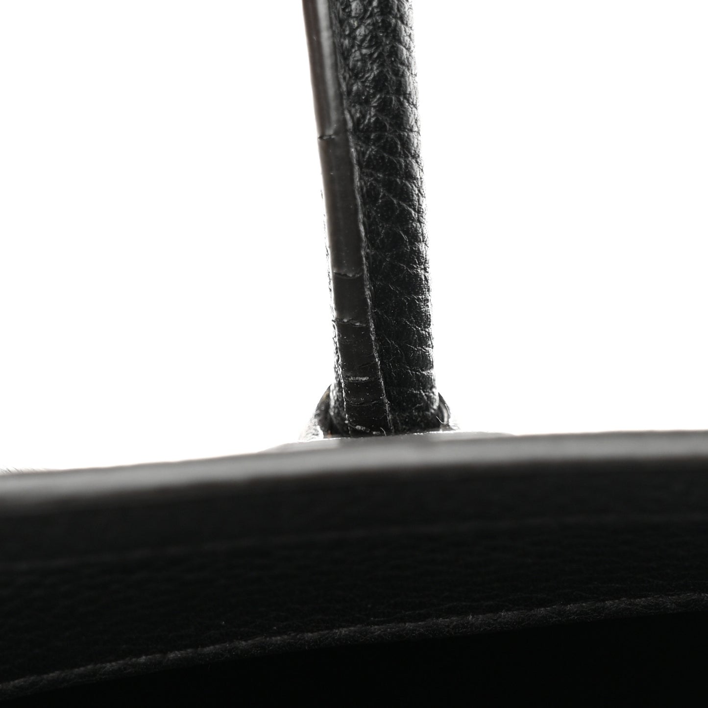 Drummed Calfskin Nano Luggage Black