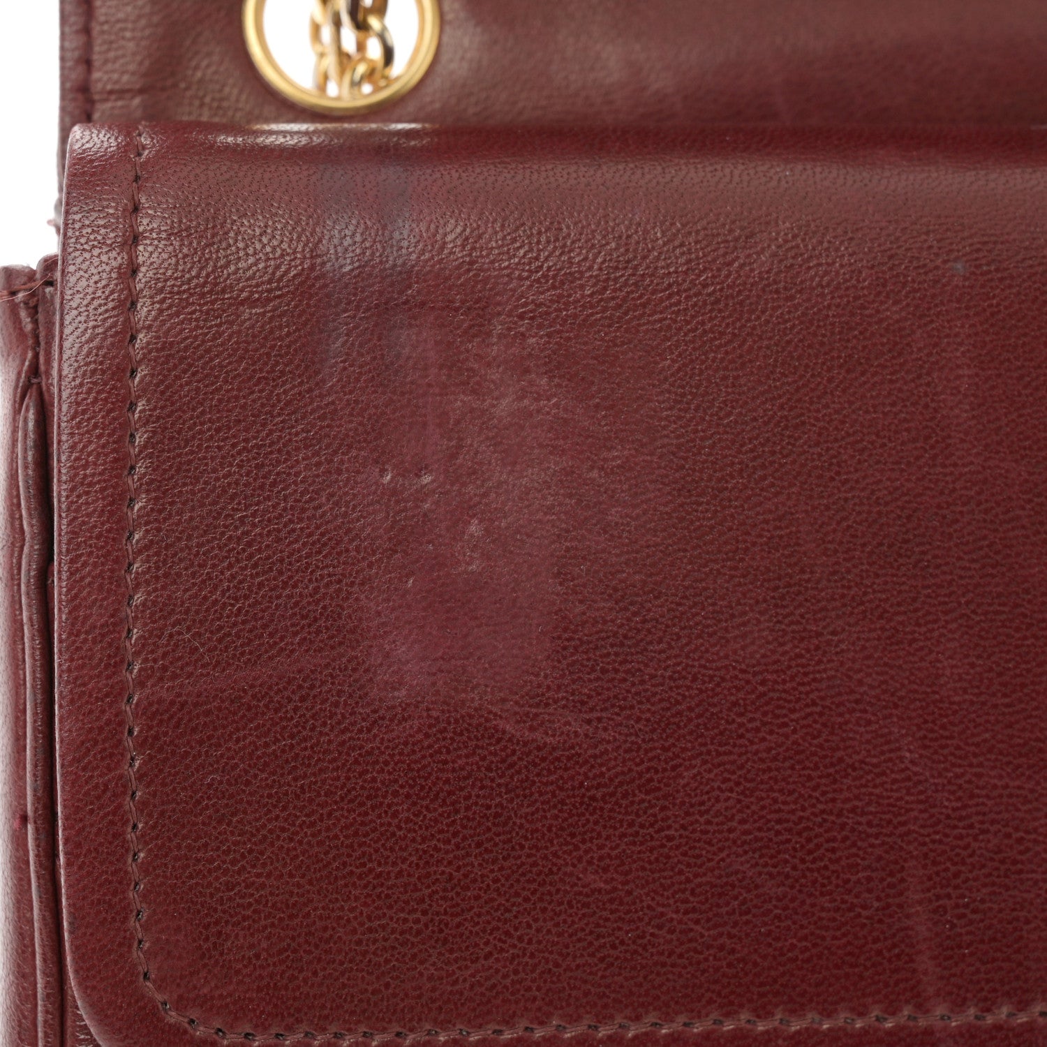 Chanel Lambskin Quilted Medium Double Flap Bijoux Chain Bordeaux 12 of 13