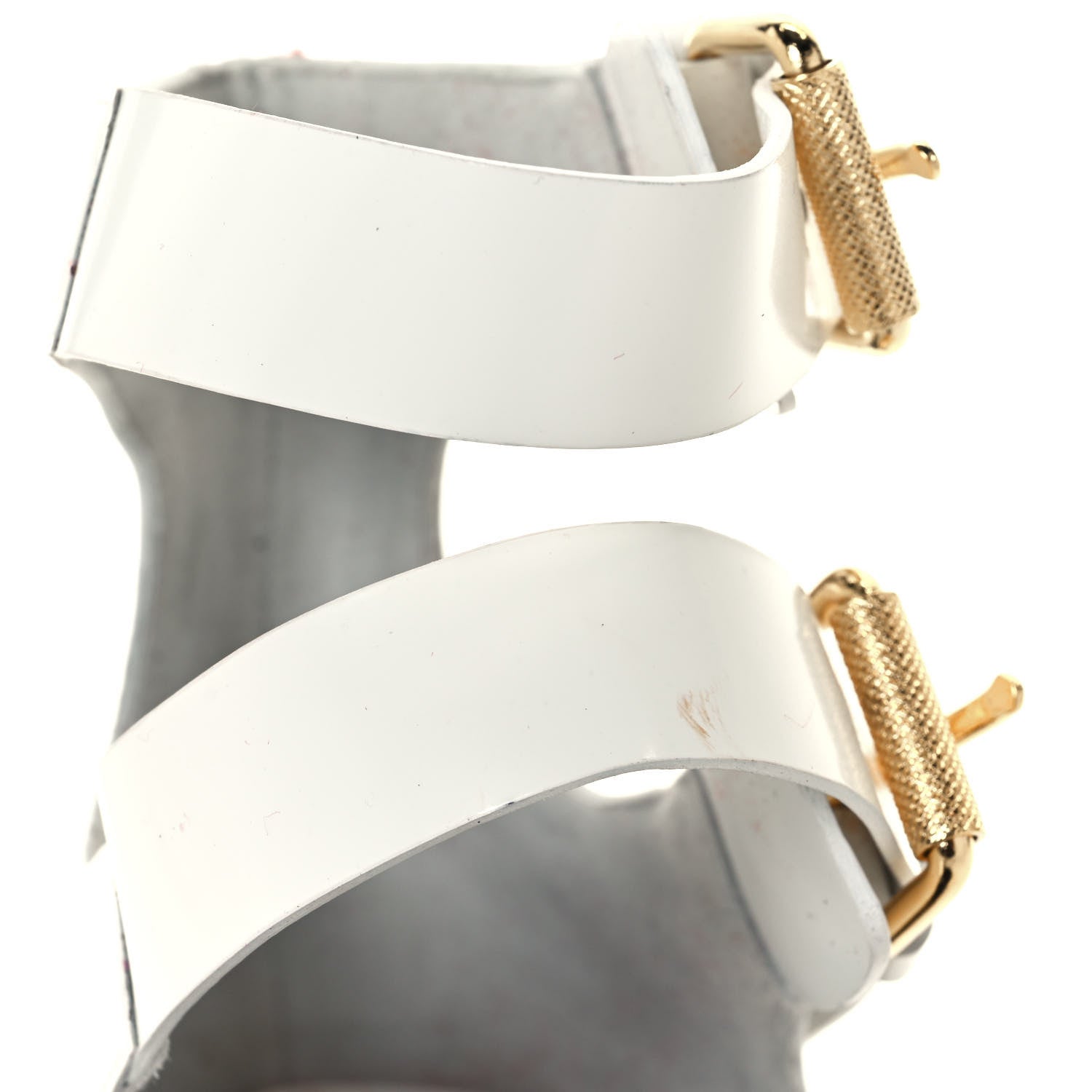 Christian Louboutin Jazz Calf Scubaflat Flat Sandals 36.5 White 10 of 12