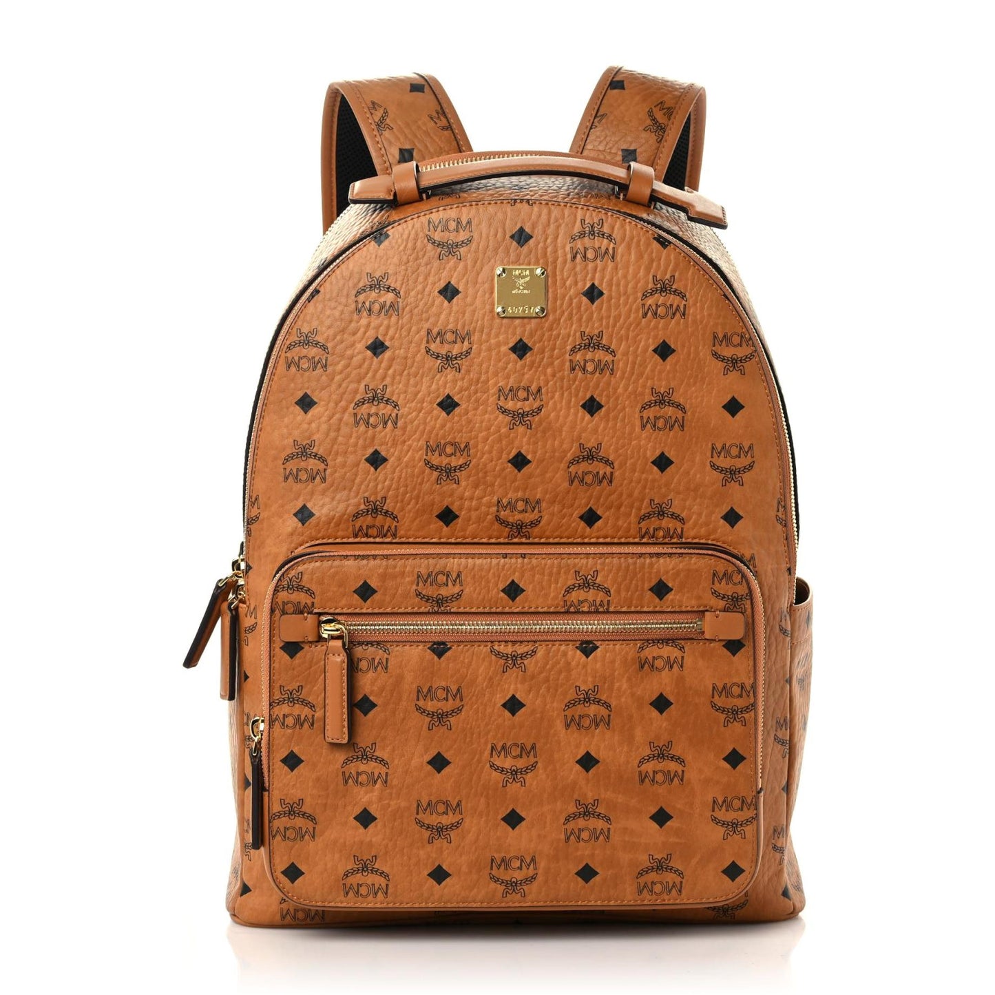 Visetos Mens Medium Stark Backpack Cognac