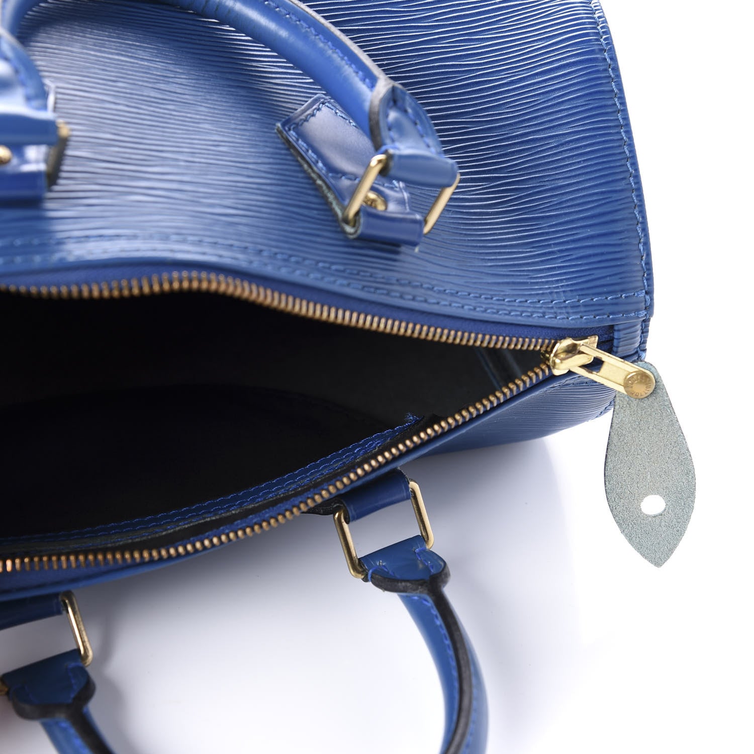 Louis Vuitton Epi Speedy 25 Cyan 5 of 15