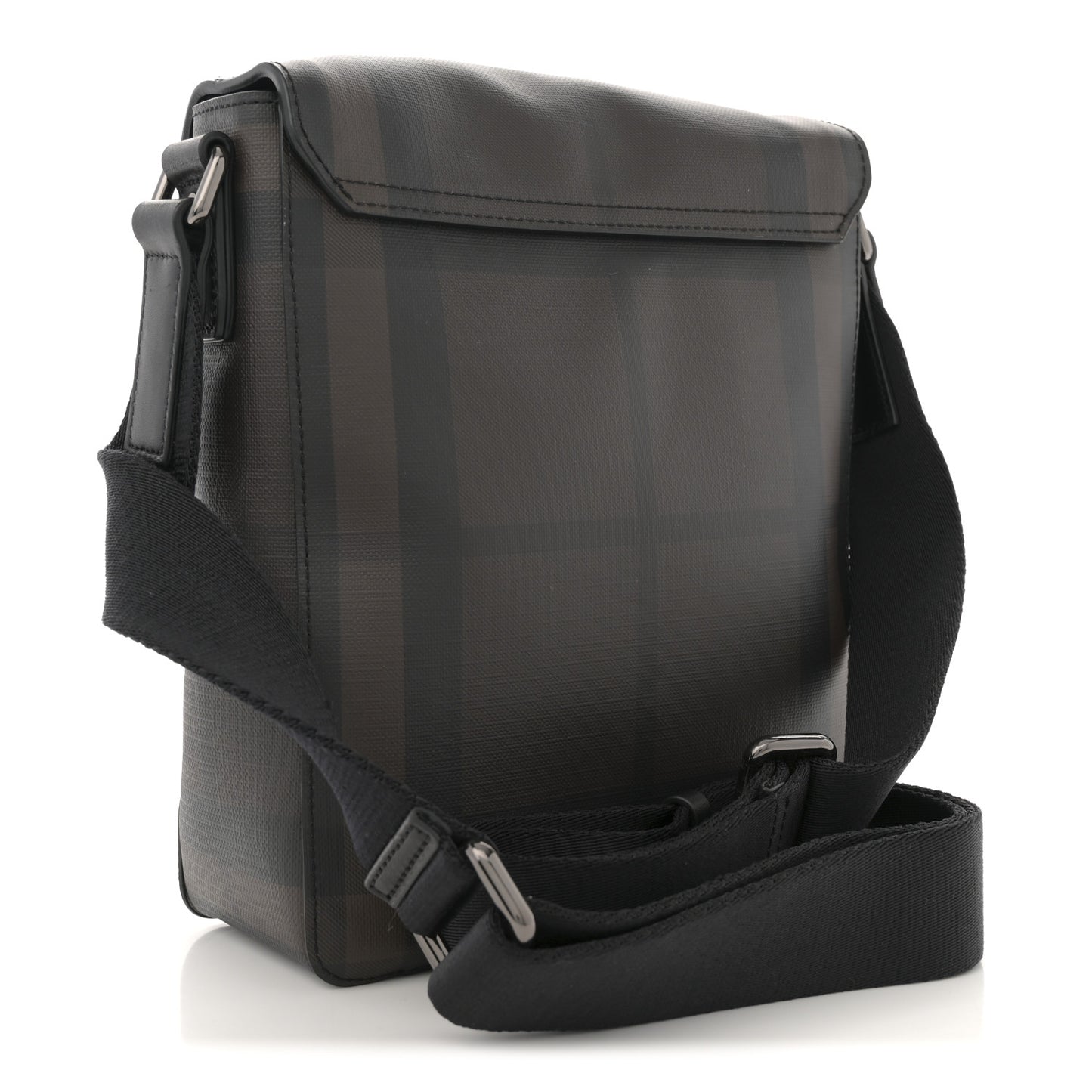 Smoked Check Vaughan Crossbody Bag Black