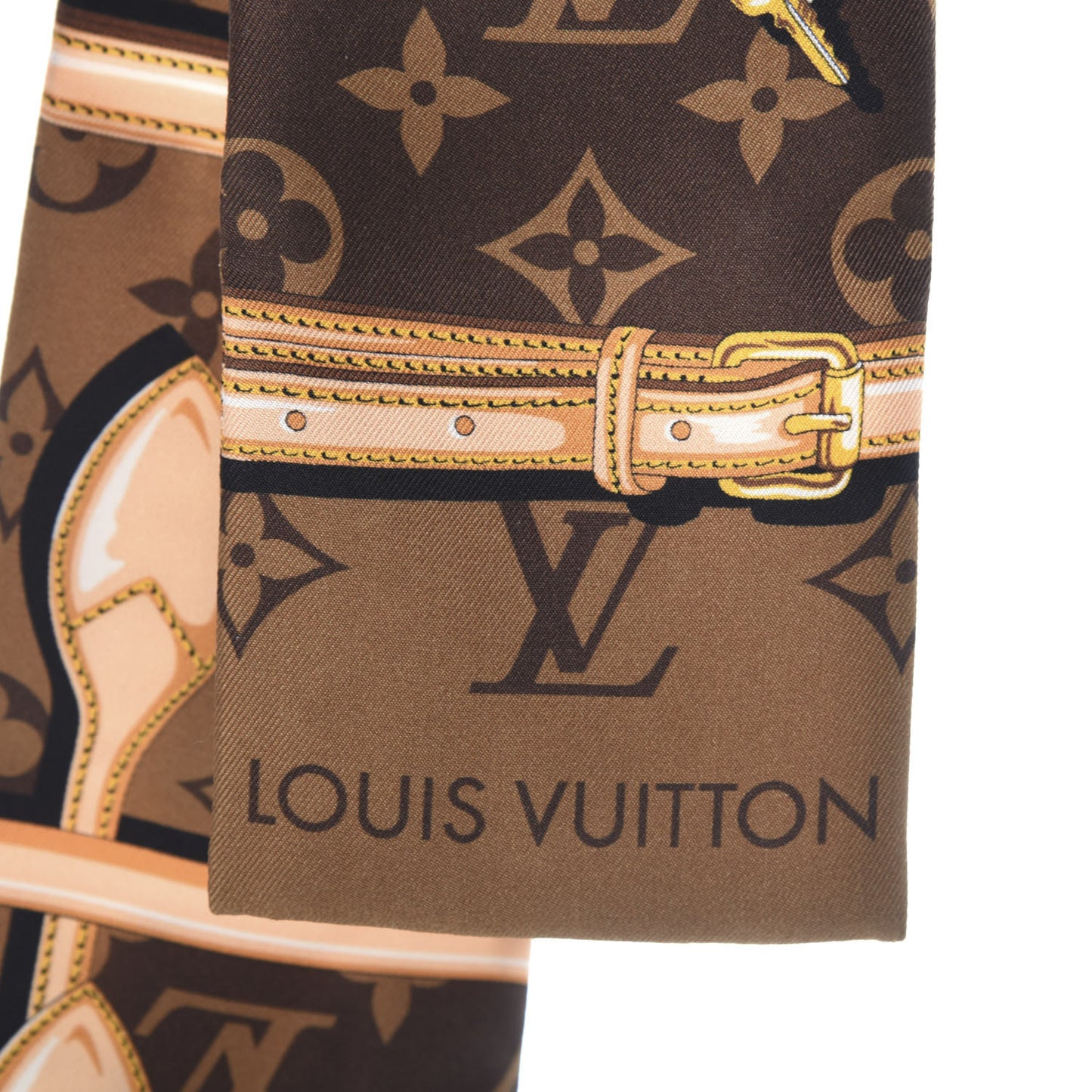 Silk Monogram Confidential Bandeau Brown