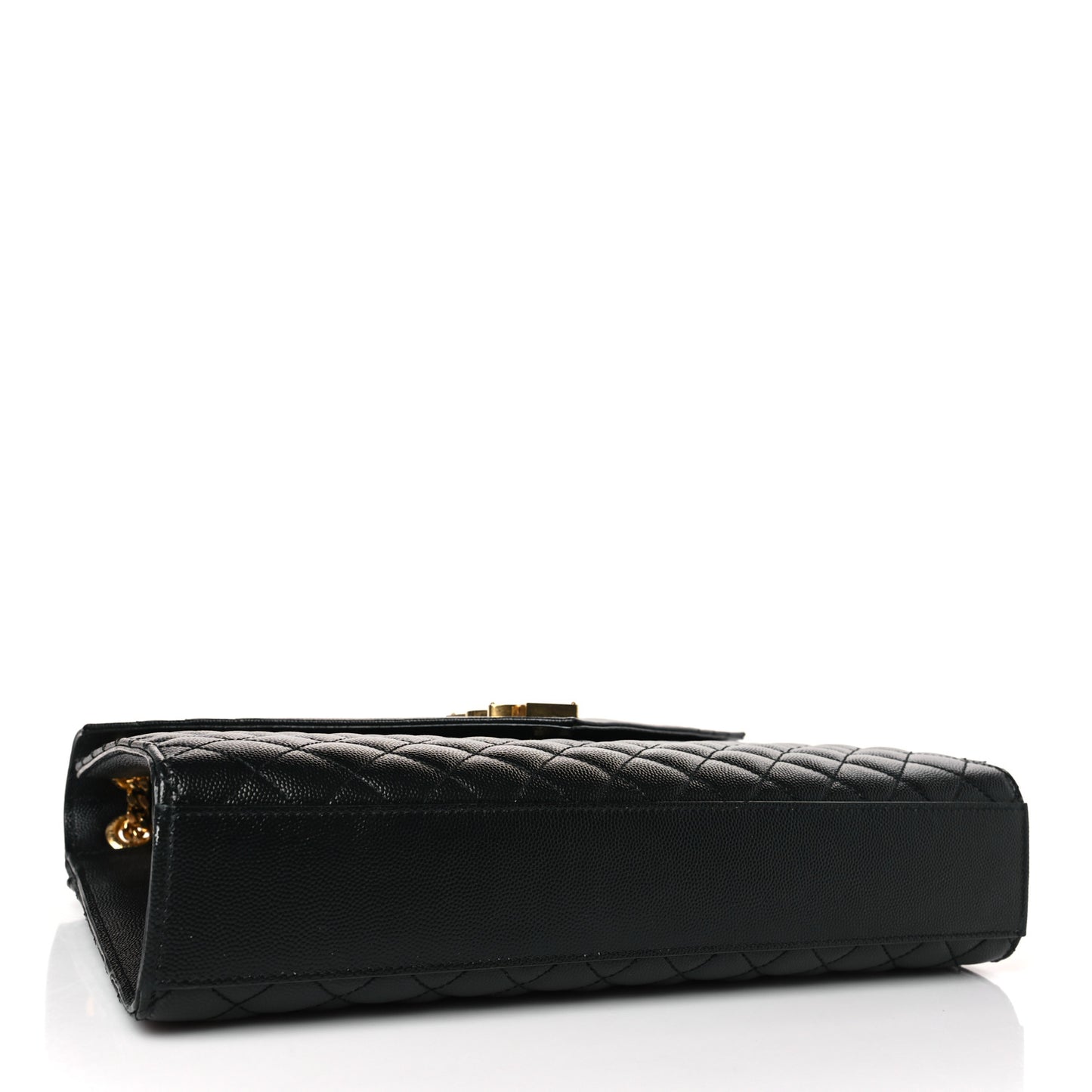 Grain De Poudre Textured Mixed Matelasse Large Triquilt Monogram Satchel