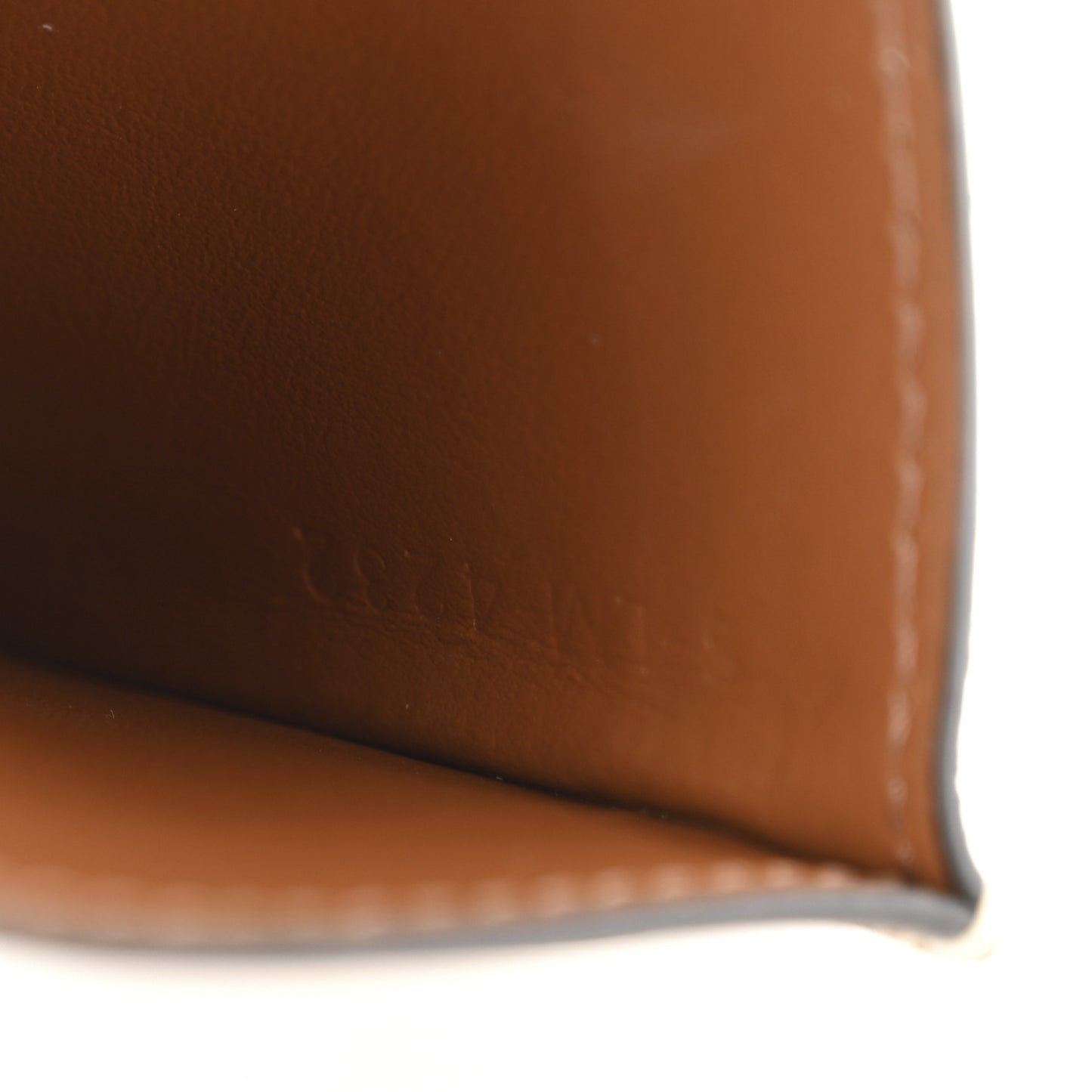 Triomphe Canvas Card Holder Tan