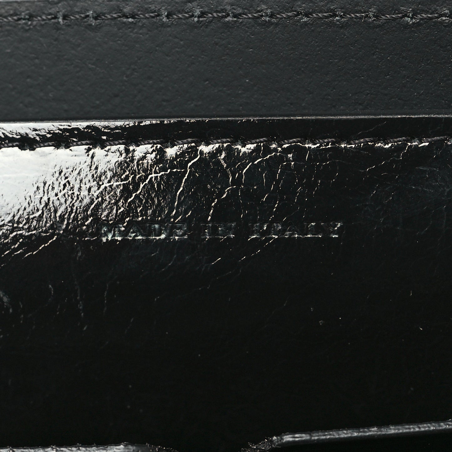 Soft Calfskin Small Banner Tote Black