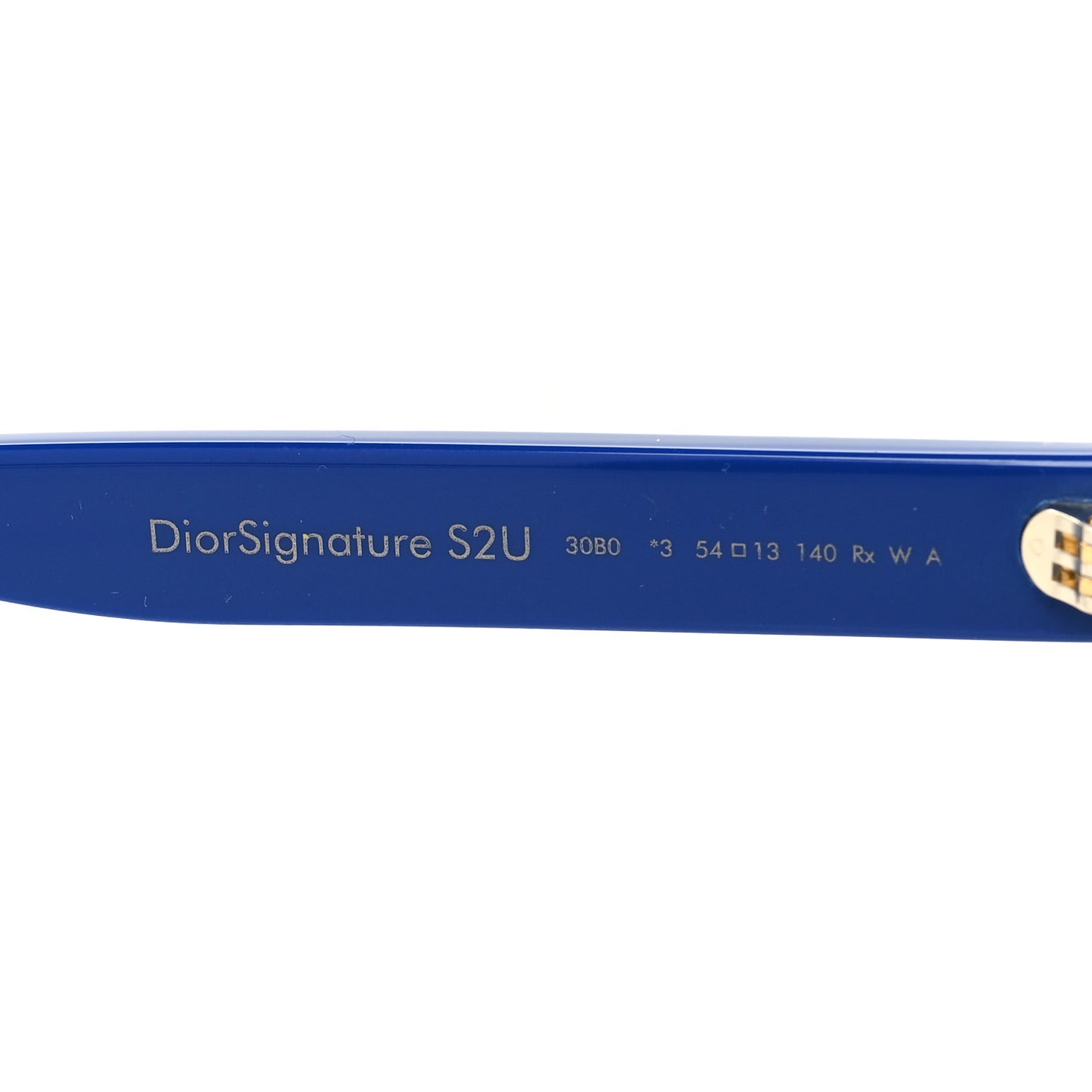 Diorsignature S2U Rectangular Sunglasses Blue