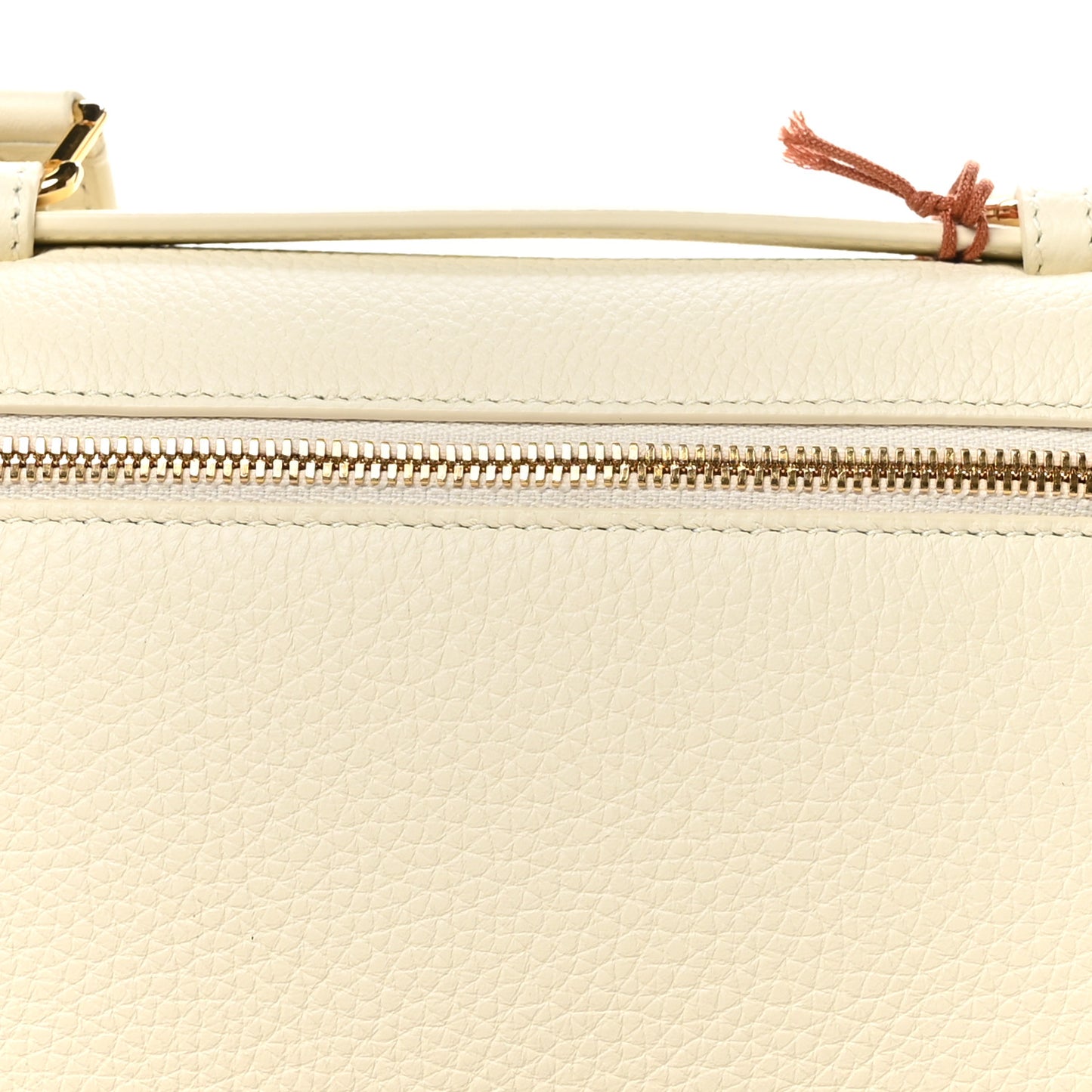 Grained Calfskin L19 Extra Pocket Pouch Whisper White