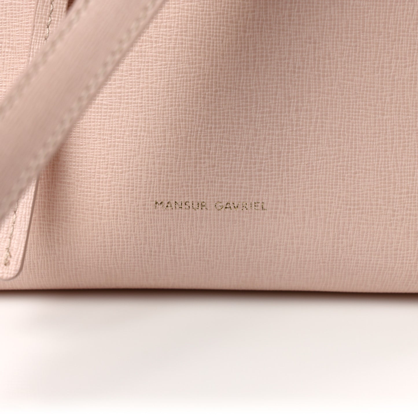 MANSUR GAVRIEL Saffiano Mini Bucket Bag Rosa