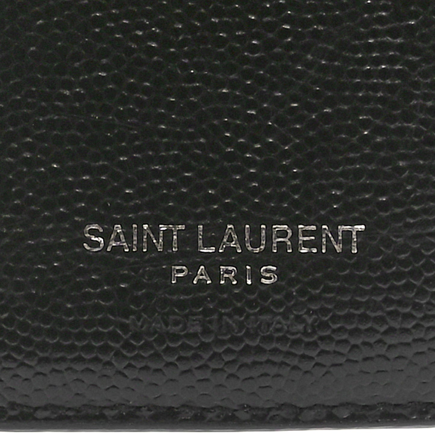 Grain De Poudre Matelasse Chevron Monogram Zipped Two-Part Wallet Black