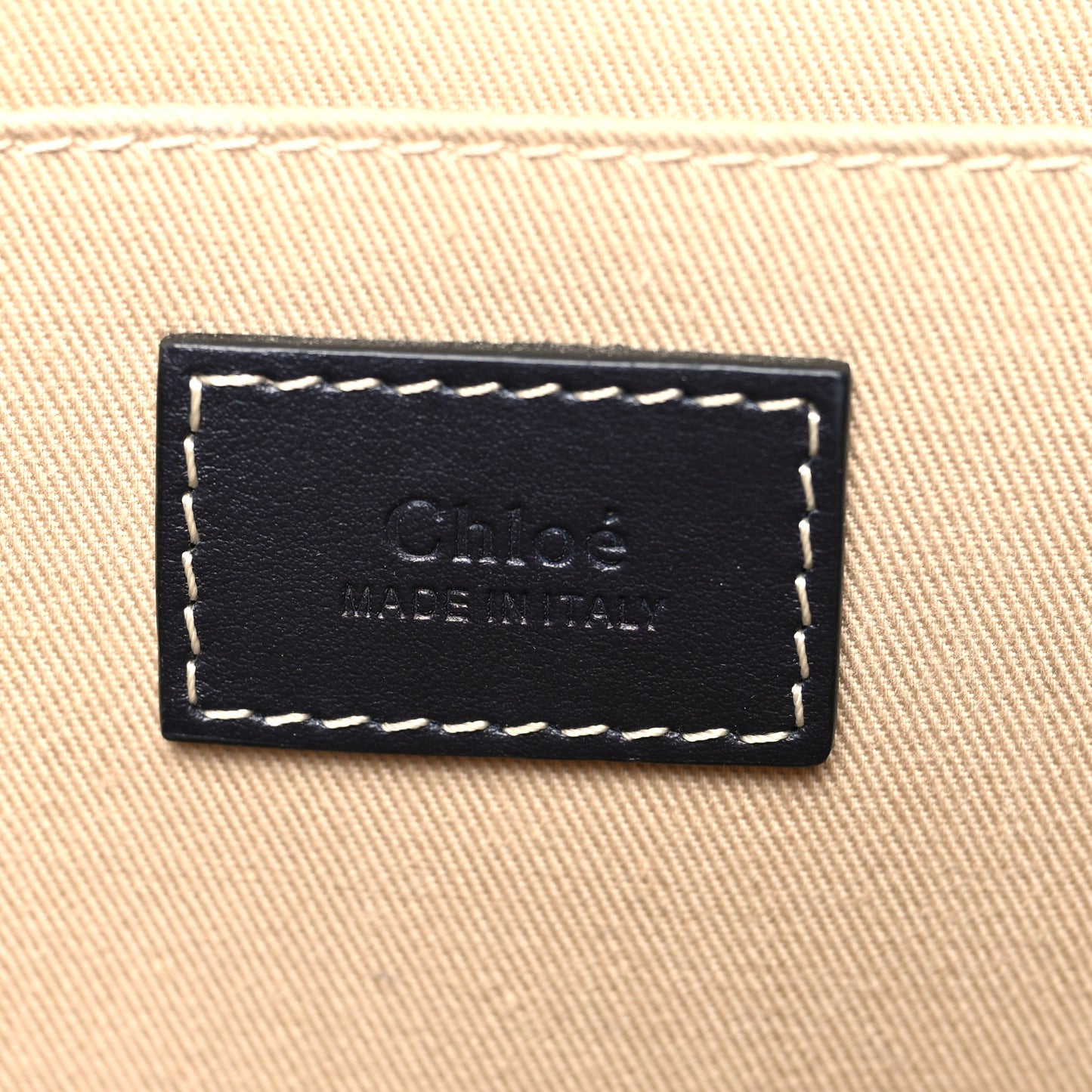 Cotton Calfskin Medium Woody Ribbon Tote White Black