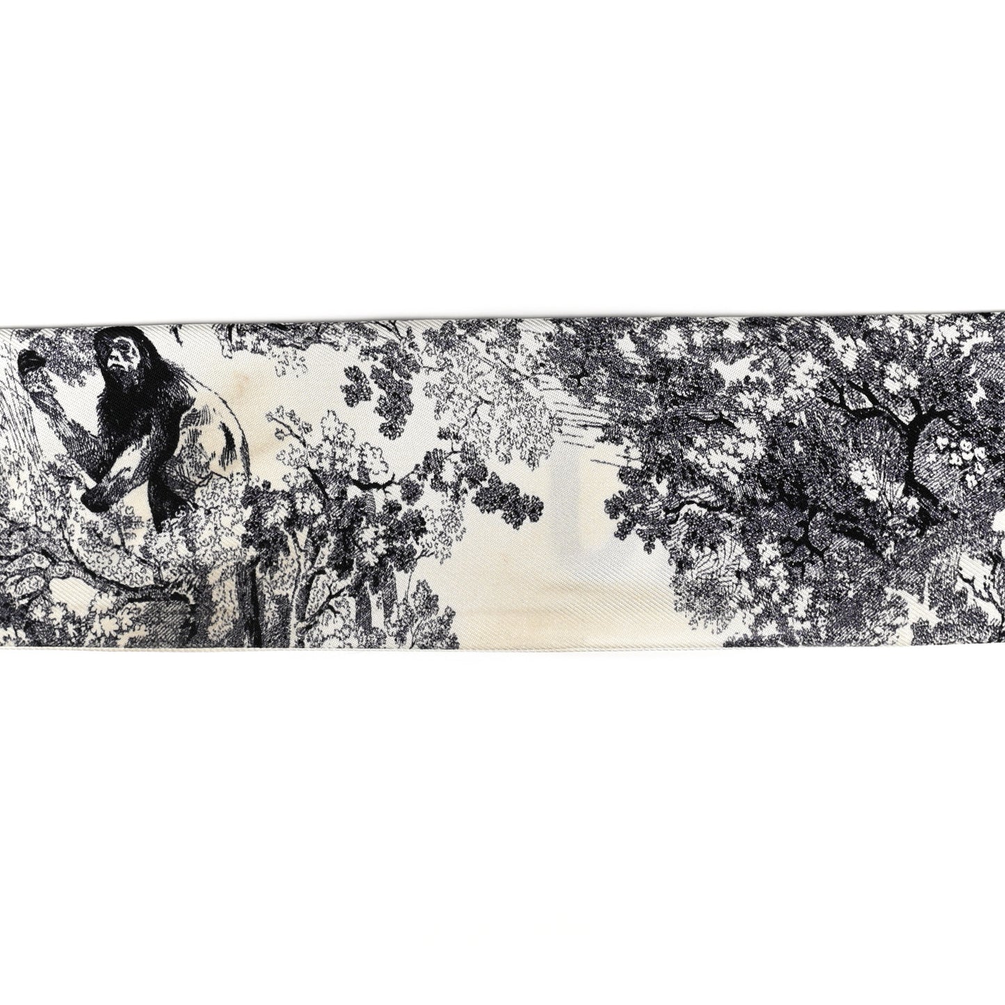 Silk Toile De Jouy Mitzah Scarf White