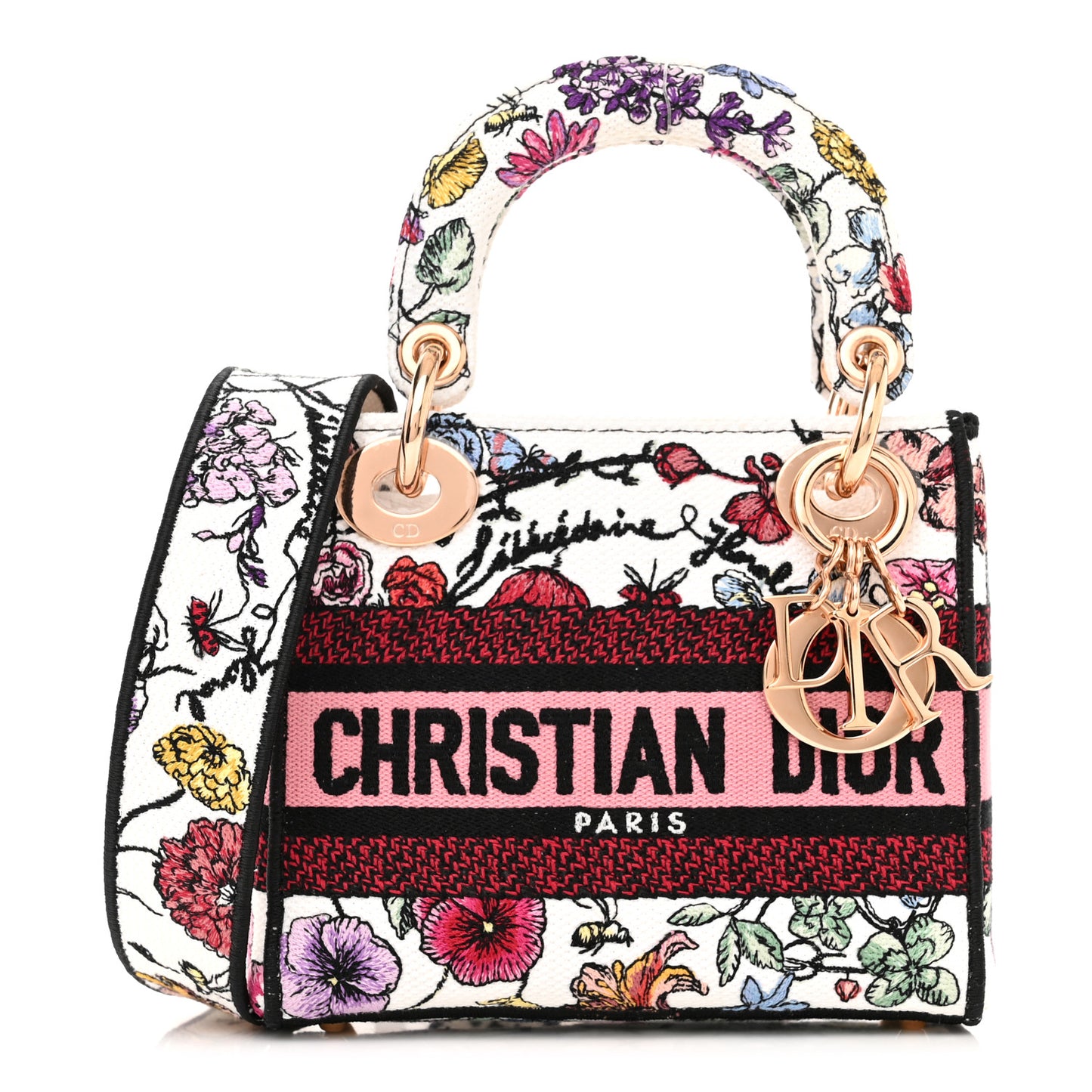 Canvas Florilegio Embroidered Mini Lady D-Lite White Multicolor