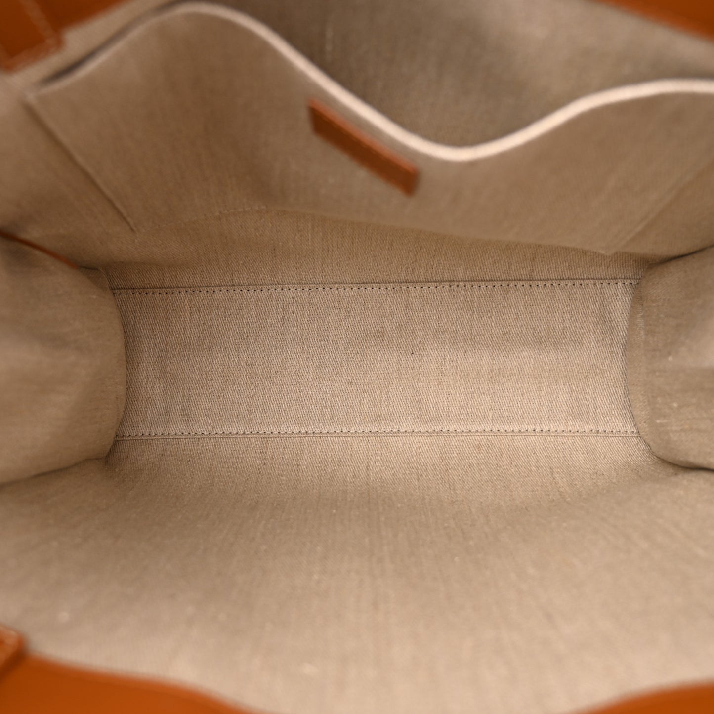 Calfskin Medium Woody Tote Caramel