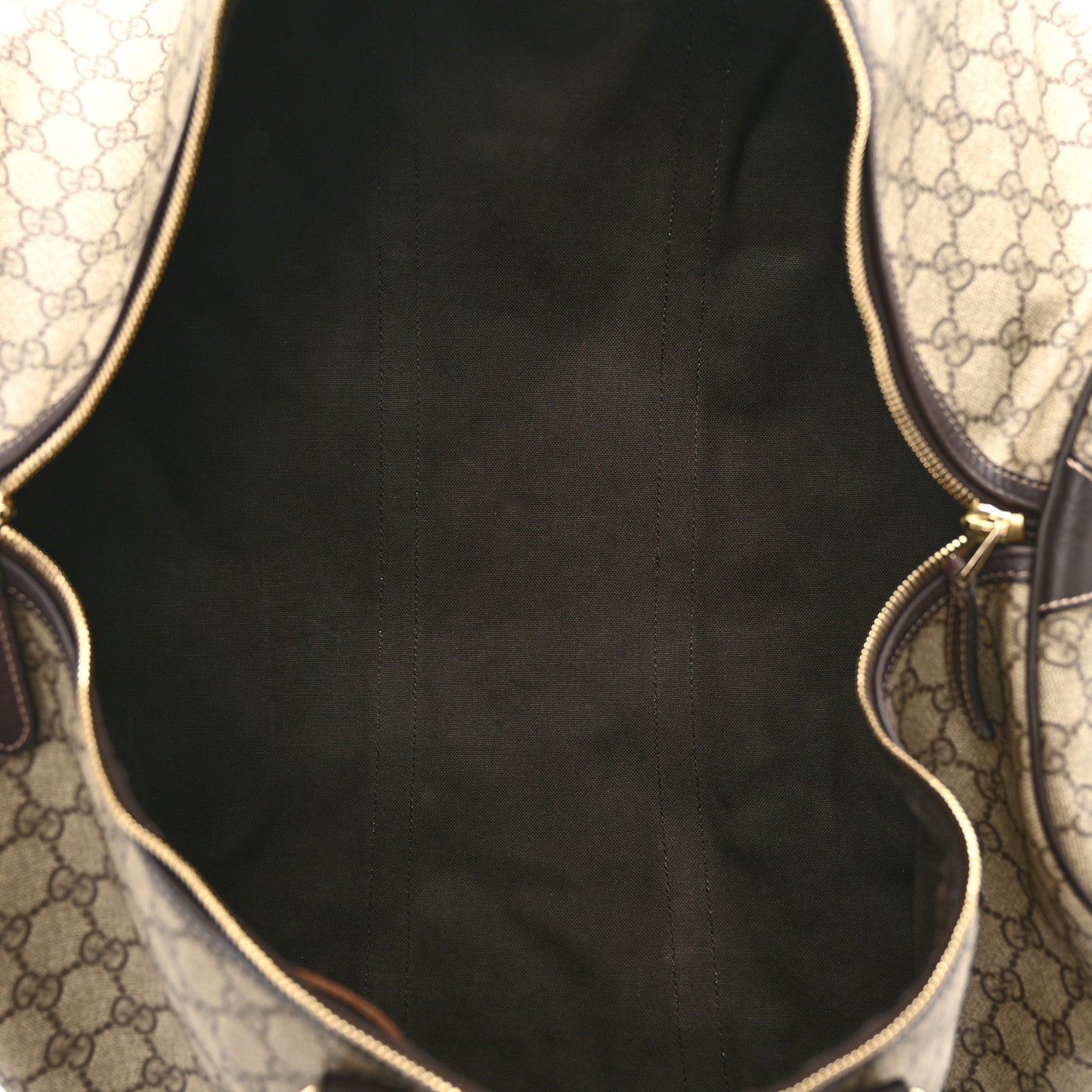 GG Plus Monogram Large Carry On Duffle Bag Brown