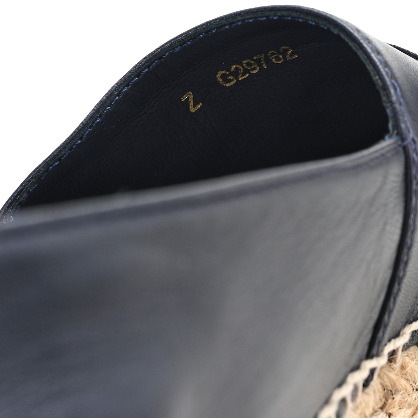 Lambskin CC Espadrilles 37 Navy Blue Gray
