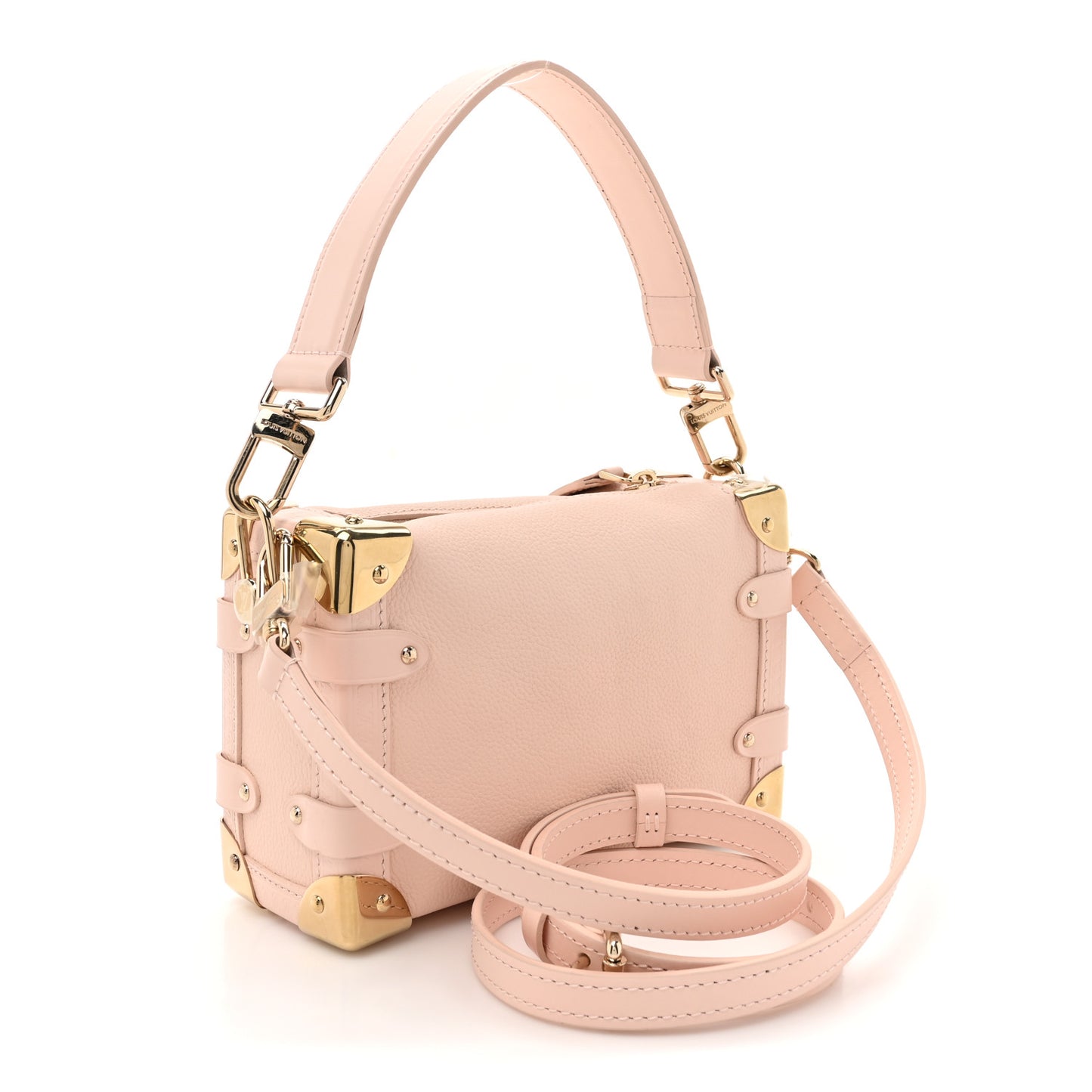 Calfskin Side Trunk PM Pink Pearl