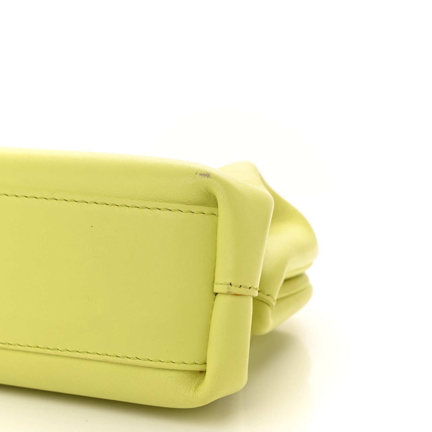 Bottega Veneta Calfskin Small The Point Triangle Bag Seagrass 9 of 13