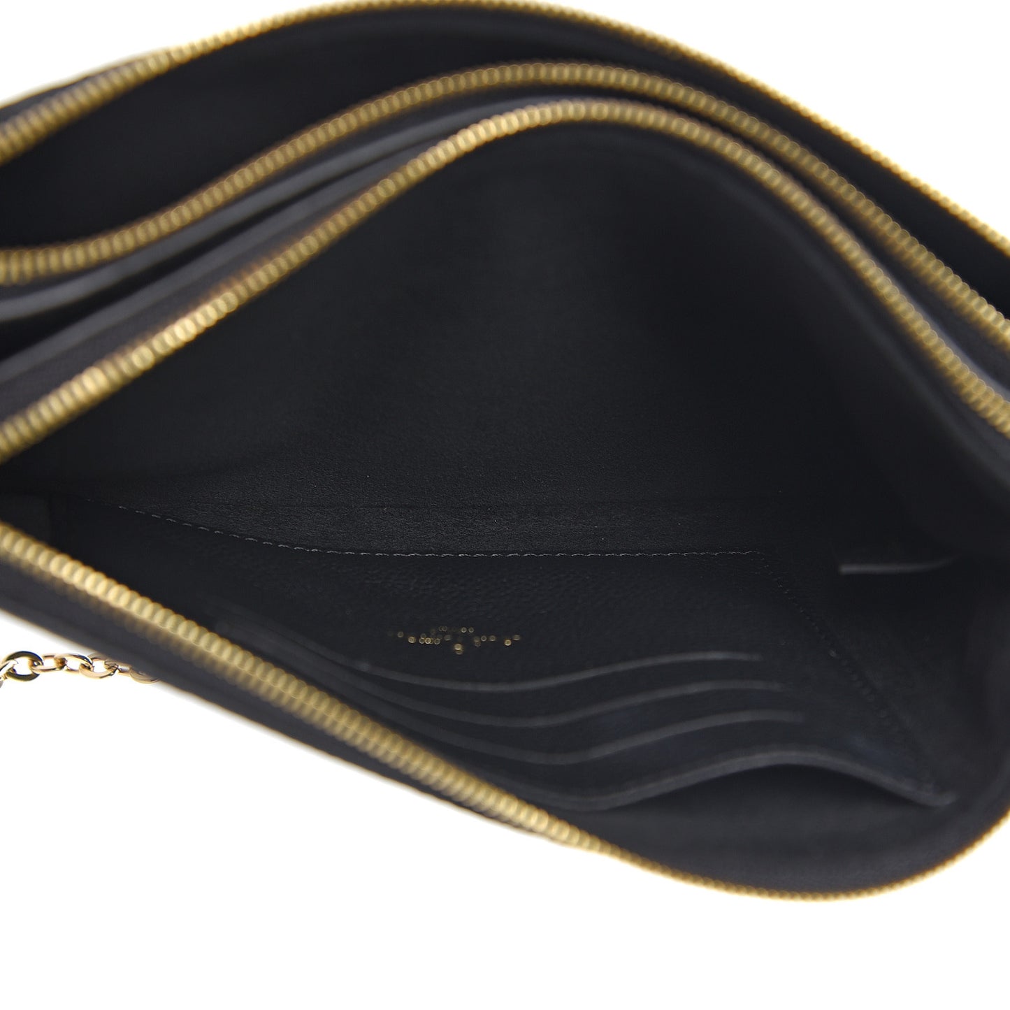 Empreinte Double Zip Pochette Black