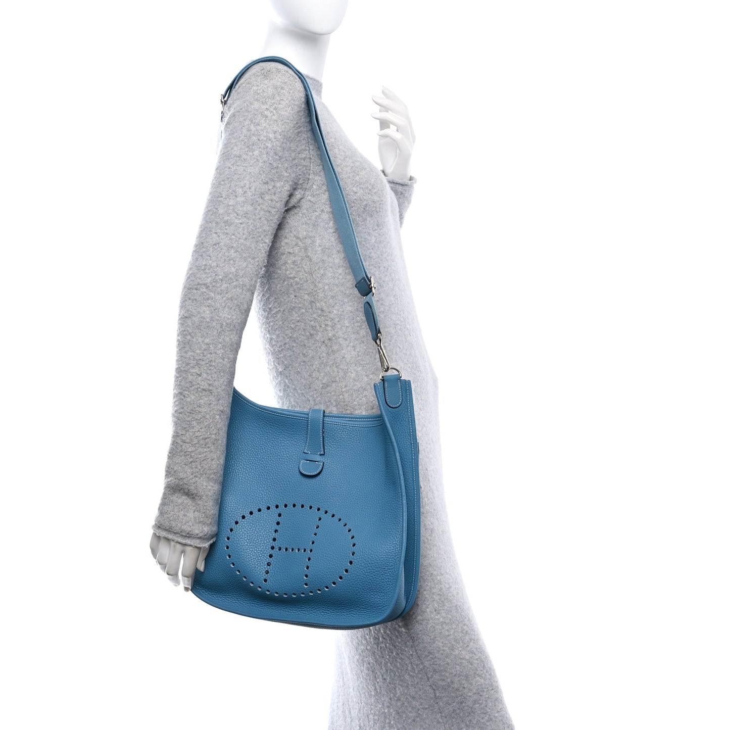 Taurillon Clemence Evelyne III GM Blue Jean