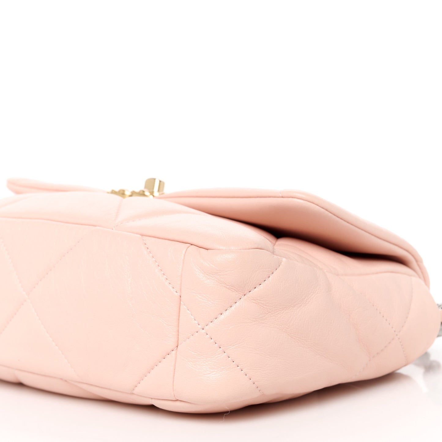 Lambskin Quilted Medium Chanel 19 Flap Light Pink