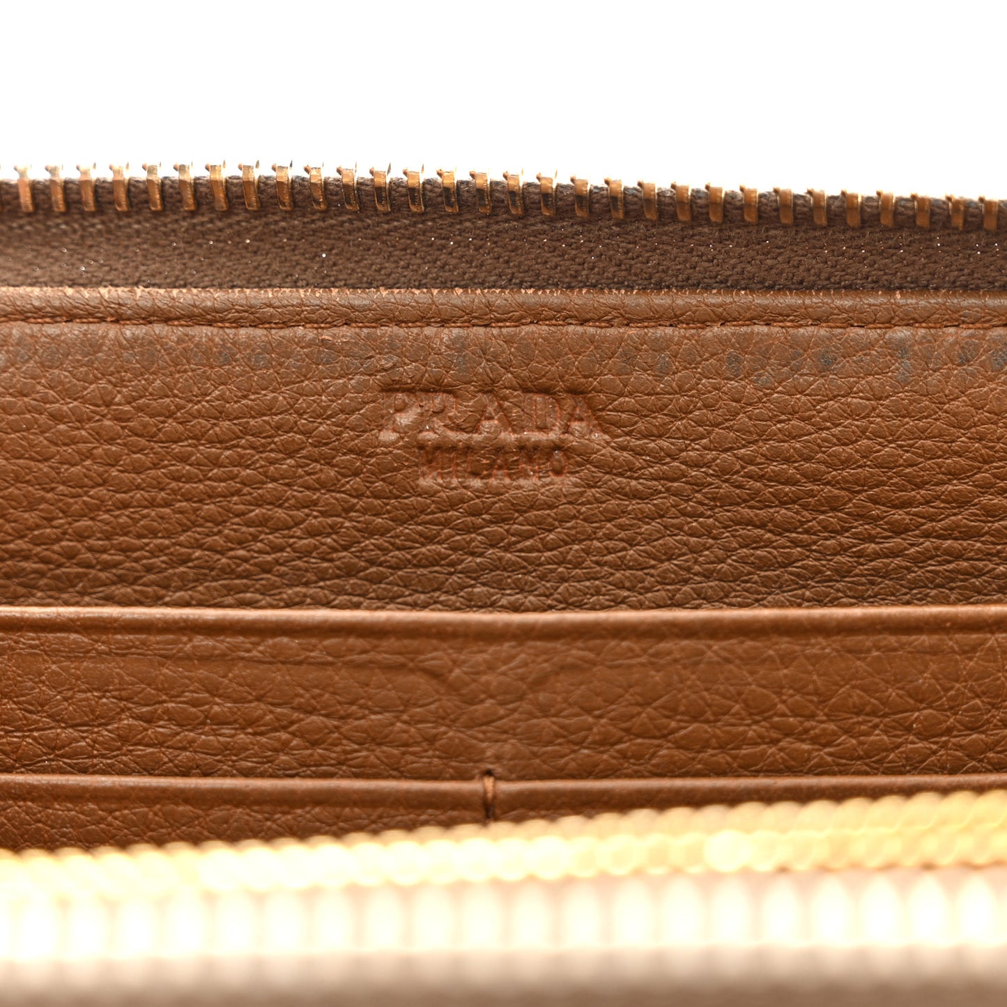 Vitello Daino Zip Around Wallet Palissandro
