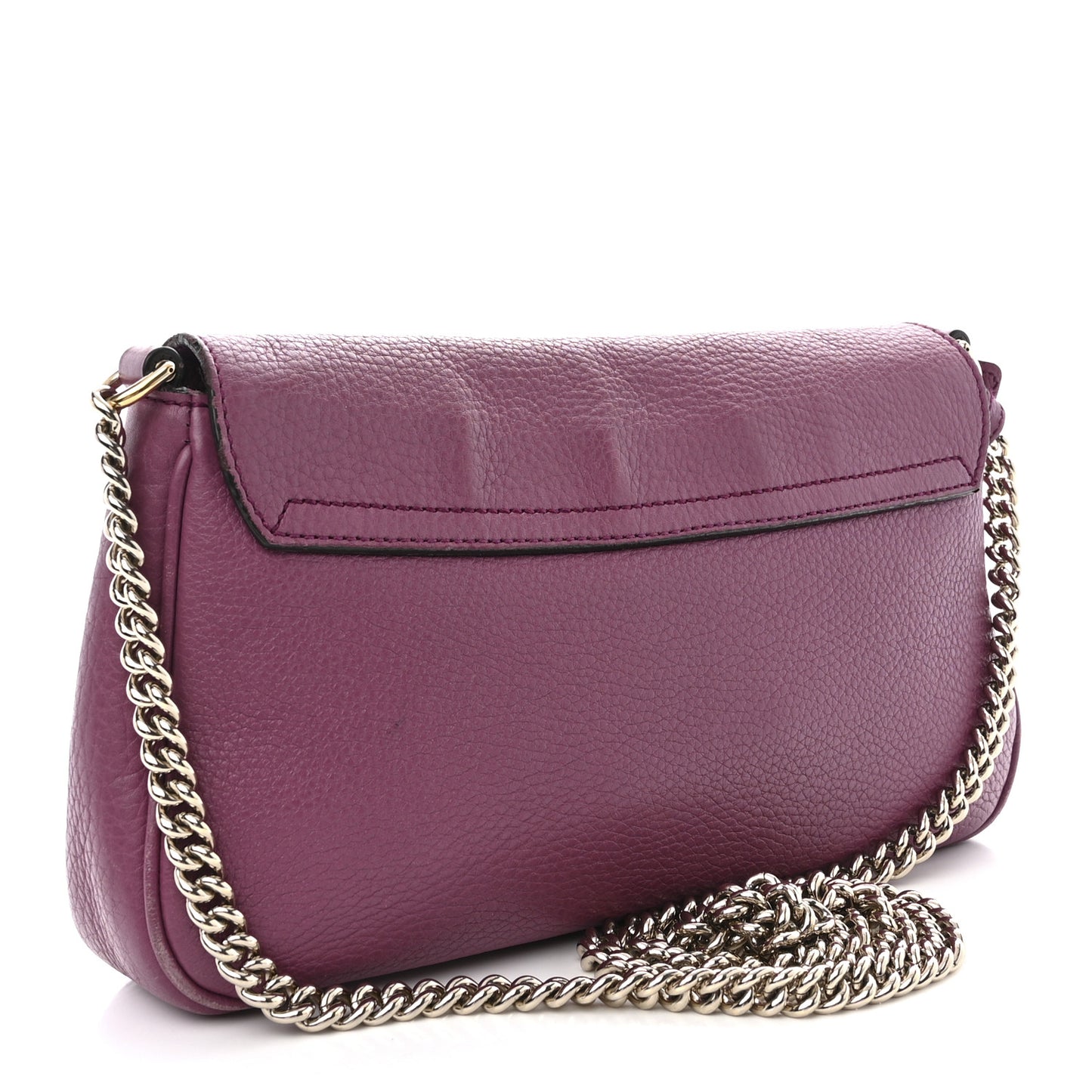 Pebbled Calfskin Medium Soho Flap Crossbody Peonia Flower