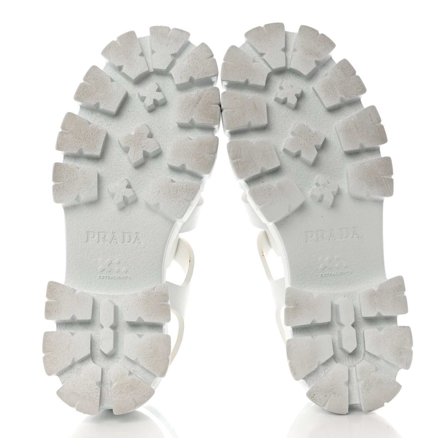 Foam Rubber Metal Triangle Logo Monolith 55mm Cage Sandals 37 White