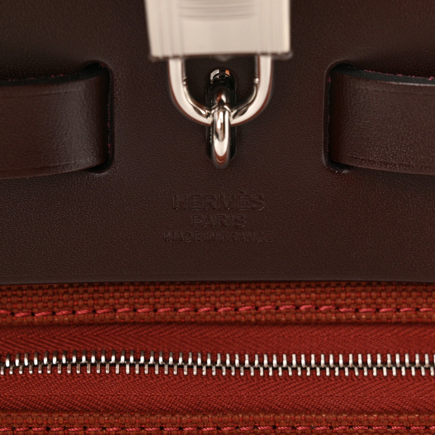 Military Toile Vache Hunter Herbag Zip 31 PM Rouge H Ebene