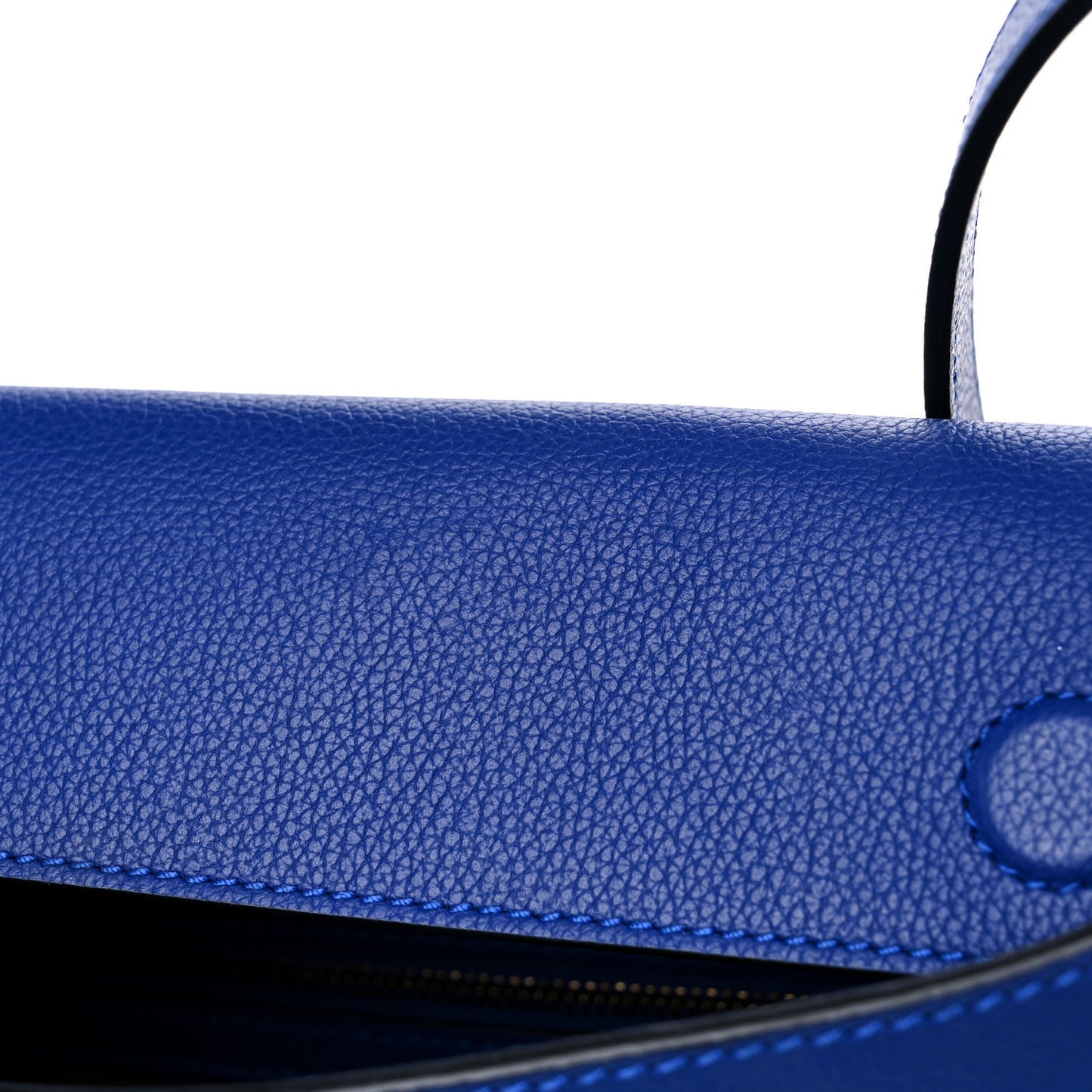 Grained Calfskin La Medusa Shoulder Bag Lapis