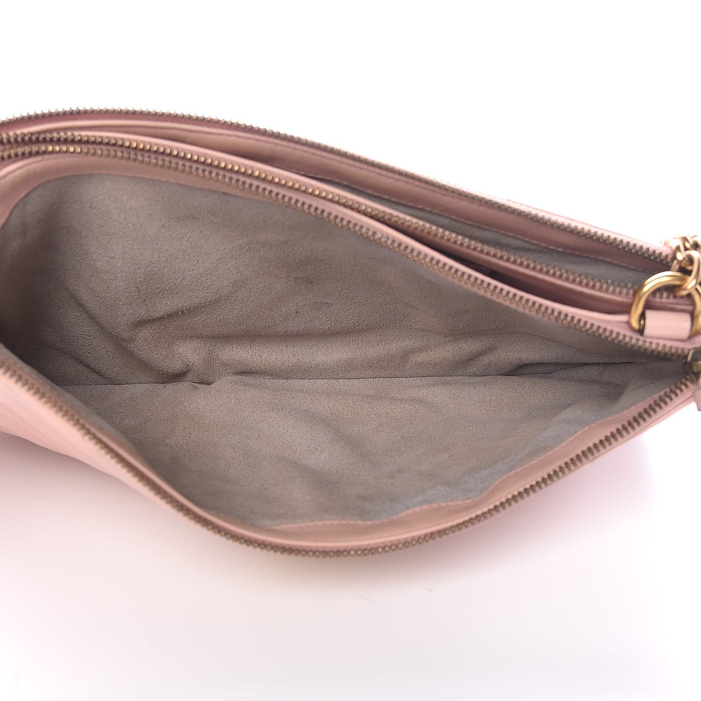 Calfskin Matelasse GG Marmont Double Zip Chain Bag Perfect Pink